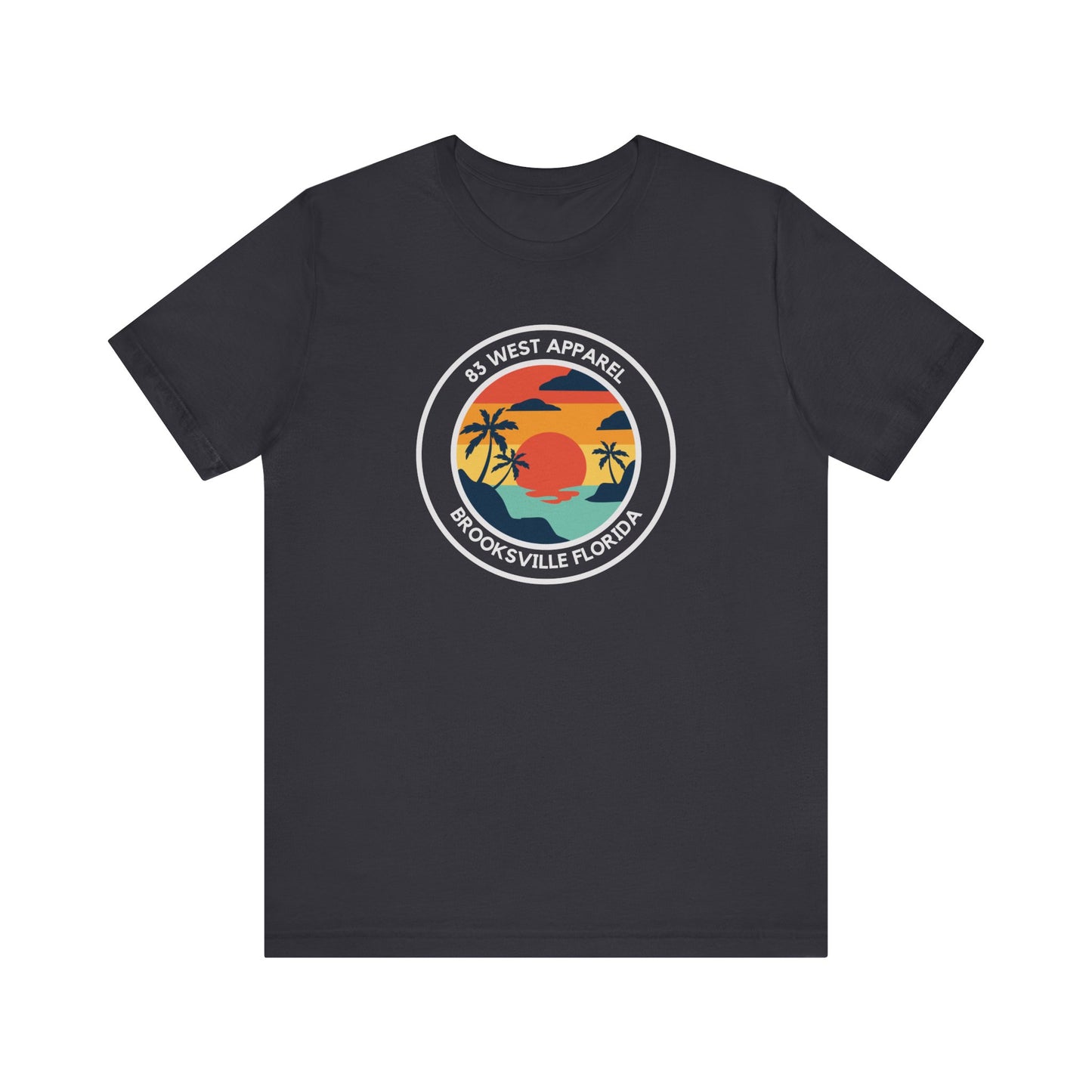 83 West Sunset Palm Tree Tee - Unisex Jersey Short Sleeve Shirt