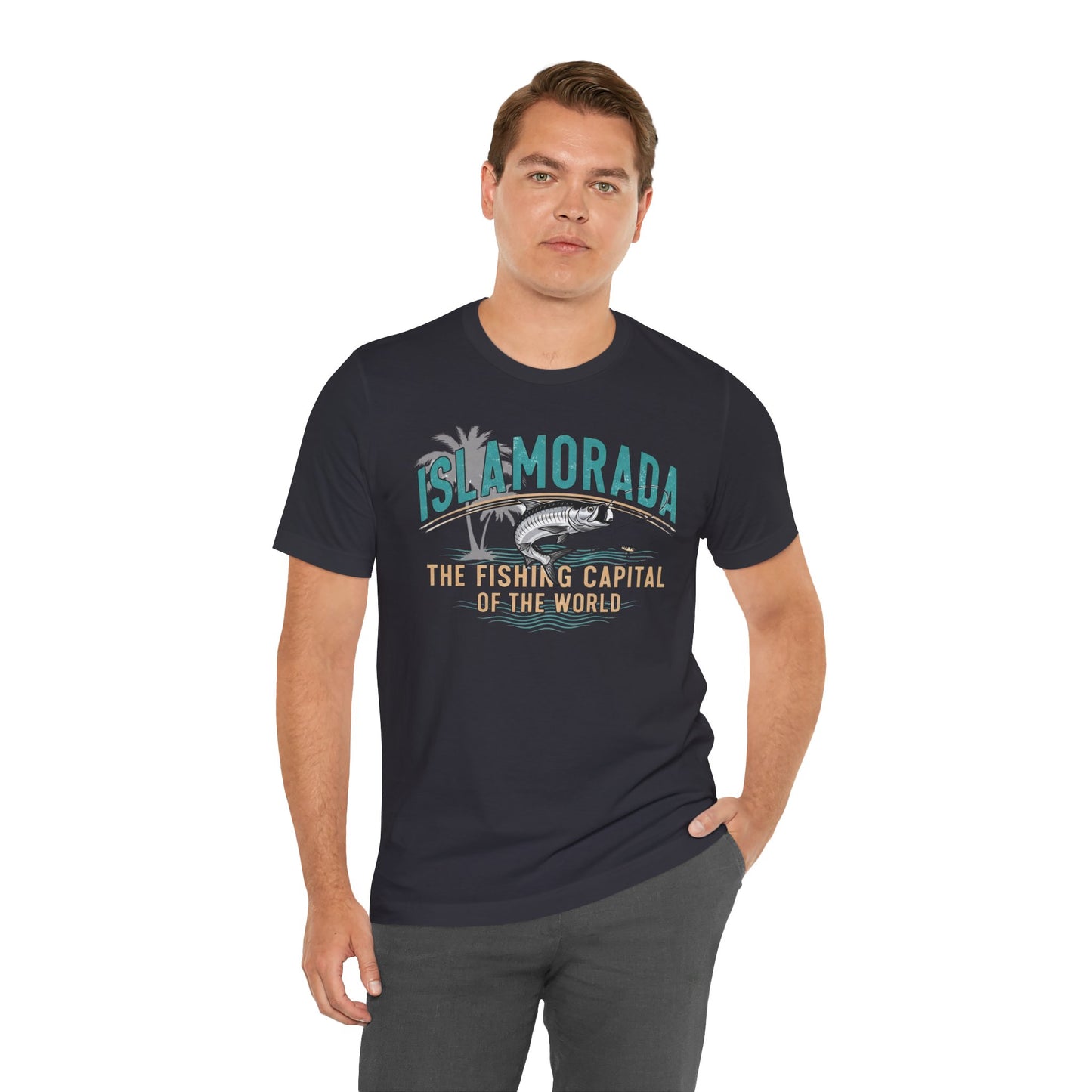 FLORIDA KEYS COLLECTION Islamorada Fishing Capital Tee, Unisex Fishing Shirt, Casual Beach Wear, Summer Vacation Top, Gift for Anglers