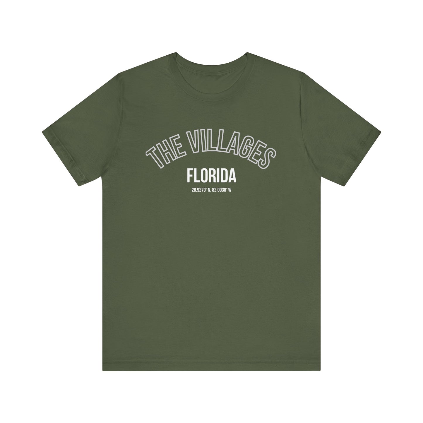 The Villages Florida Unisex Short Sleeve Tee - Trendy Orange T-Shirt