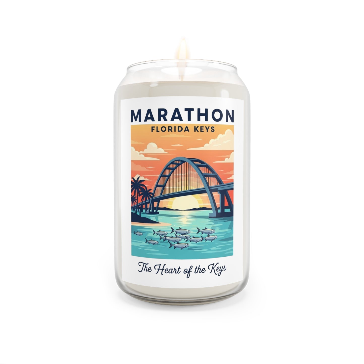 Coastal Paradise Scented Soy Candle, Aromatherapy, Home Decor, Gift for Her, Beach Vibes, Relaxation, Marathon Florida Keys