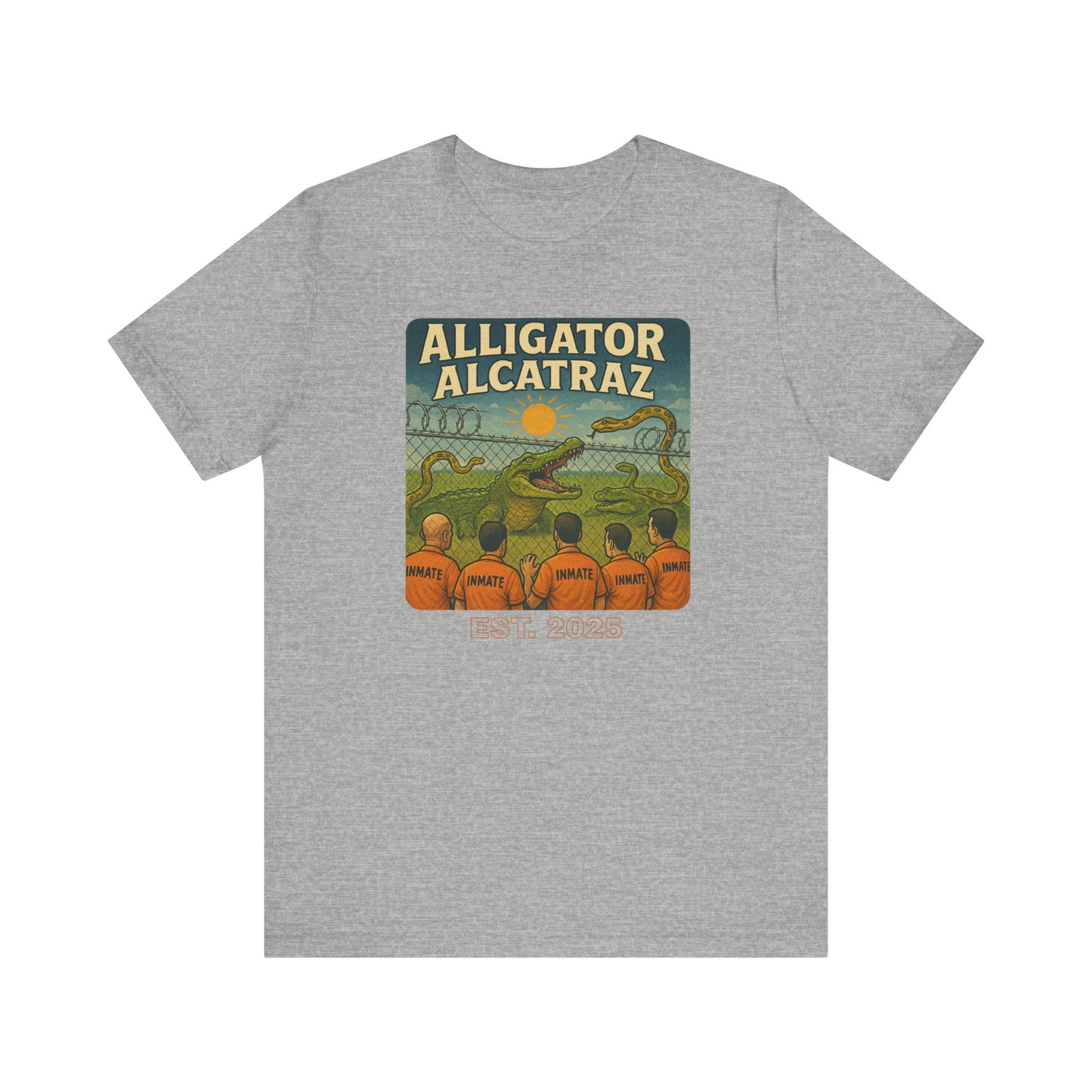 Vintage Alligator Alcatraz Tee: Fun Graphic Tee
