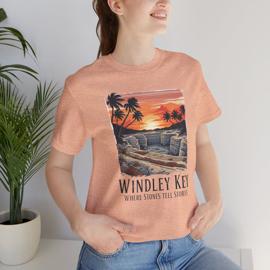 FLORIDA KEYS COLLECTION Windley Key Sunset Tee, Soft Cotton T-Shirt, Beach Vibes Shirt