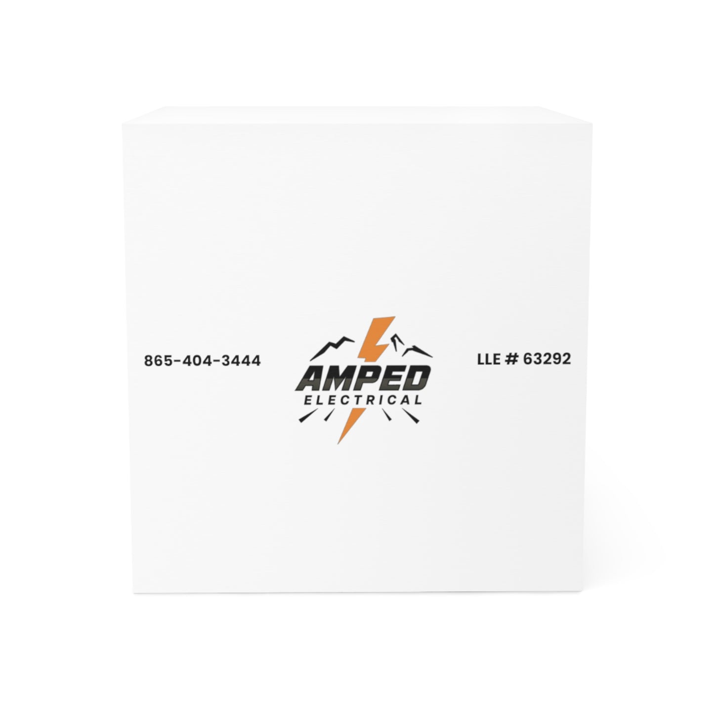 AMPED ELECTRICAL Electrical Note Cube, Office Desk Organizer, Business Branded Memo Pad