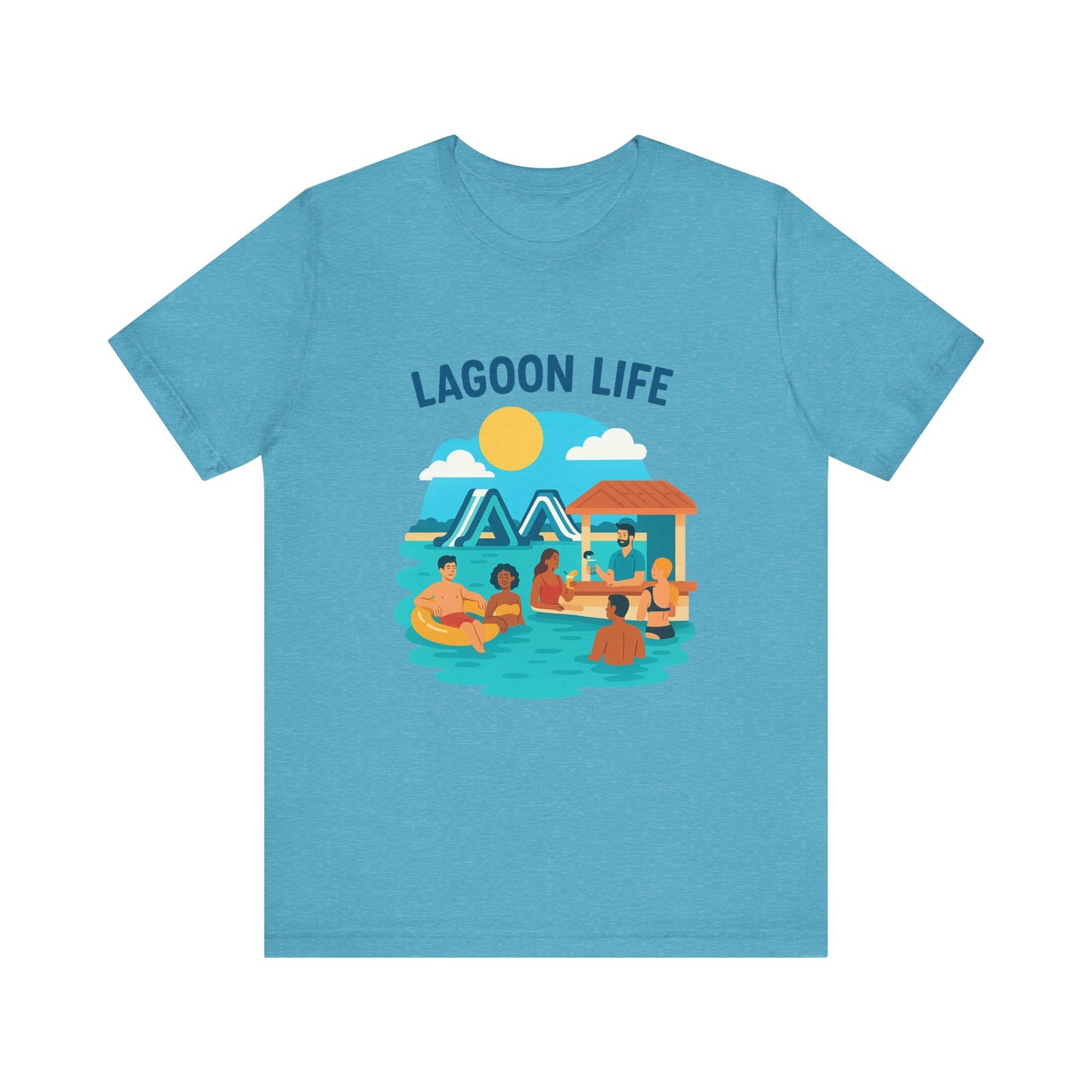 Lagoon Life Tee, Relaxed Vibe Shirt for Summer, Vacation Wardrobe Essential