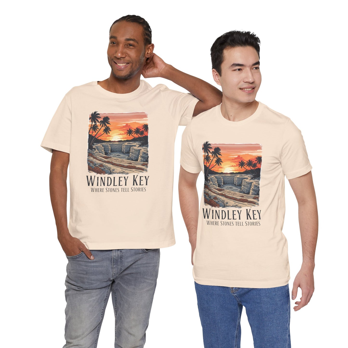 FLORIDA KEYS COLLECTION Windley Key Sunset Tee, Soft Cotton T-Shirt, Beach Vibes Shirt