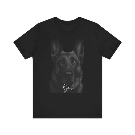 German Shepherd Kyra Black Edition Tee, Pet Lover Gift, Animal Lover T-Shirt