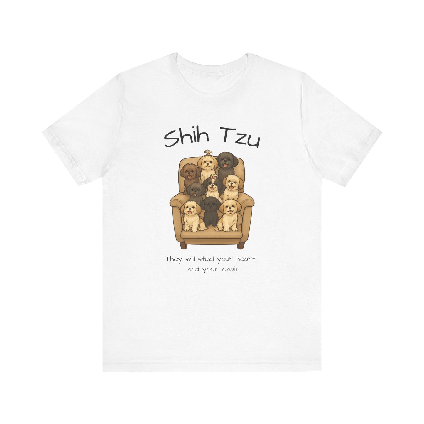 Cute Shih Tzu Dog Tee, Pet Lover Shirt, Dog Mom Gift, Animal Lover Tee