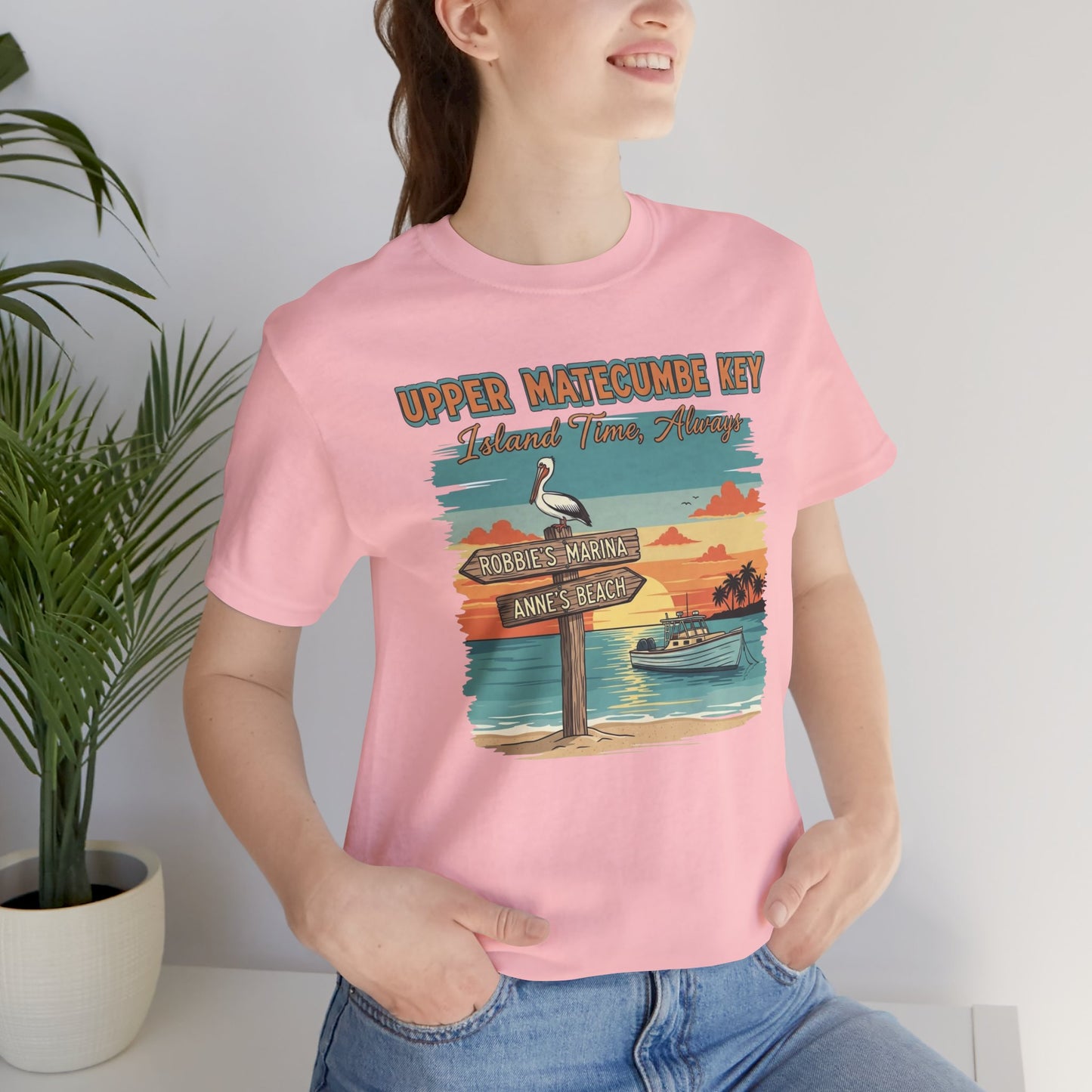 FLORIDA KEYS COLLECTION Upper Matecumbe Key Graphic Tee | Perfect for Summer Outings, Vacations