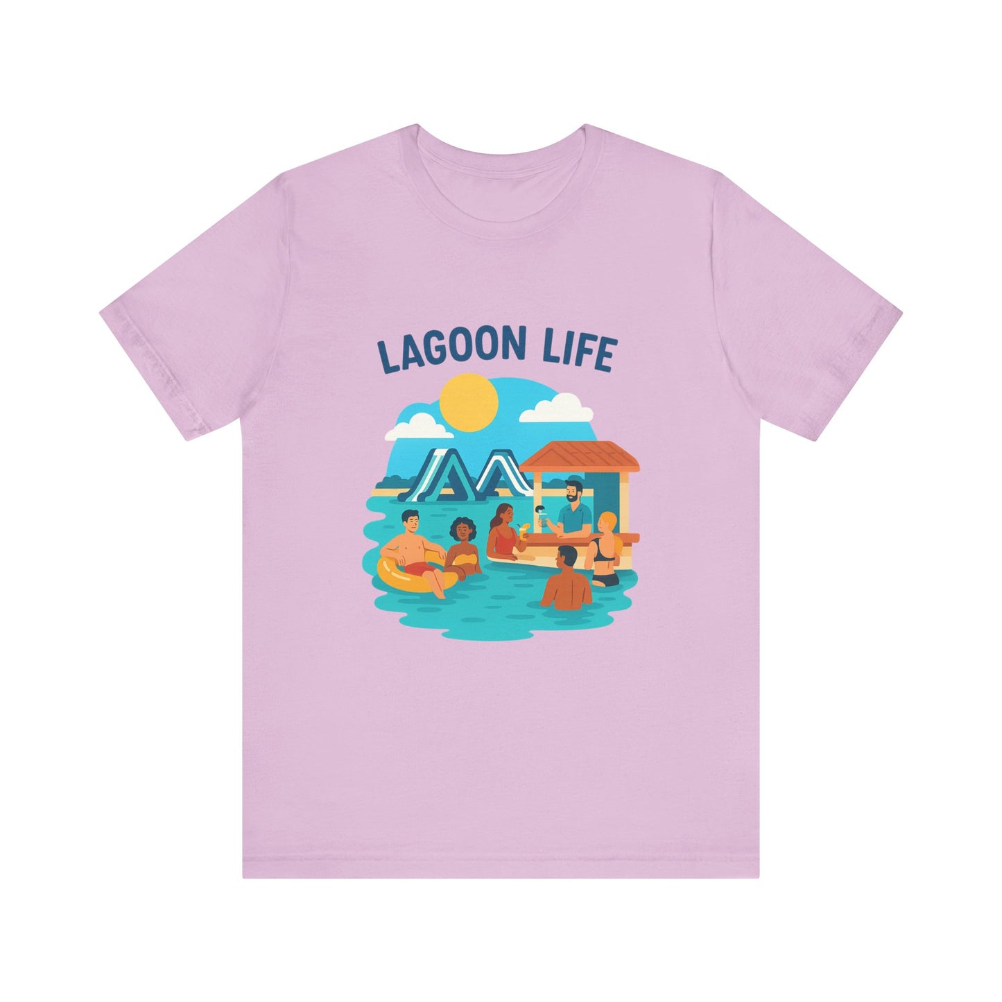 Lagoon Life Tee, Relaxed Vibe Shirt for Summer, Vacation Wardrobe Essential
