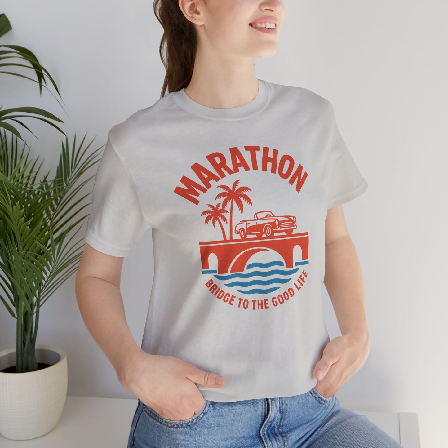 FLORIDA KEYS COLLECTION Marathon Beach Vibes Tee | Unisex Jersey Tee, Summer Fashion