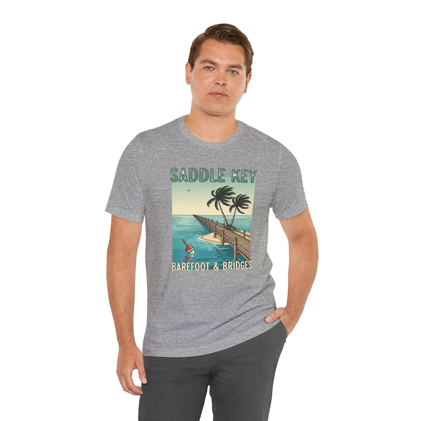 FLORIDA KEYS COLLECTION Retro Saddle Key Tee - Unisex Short Sleeve Shirt