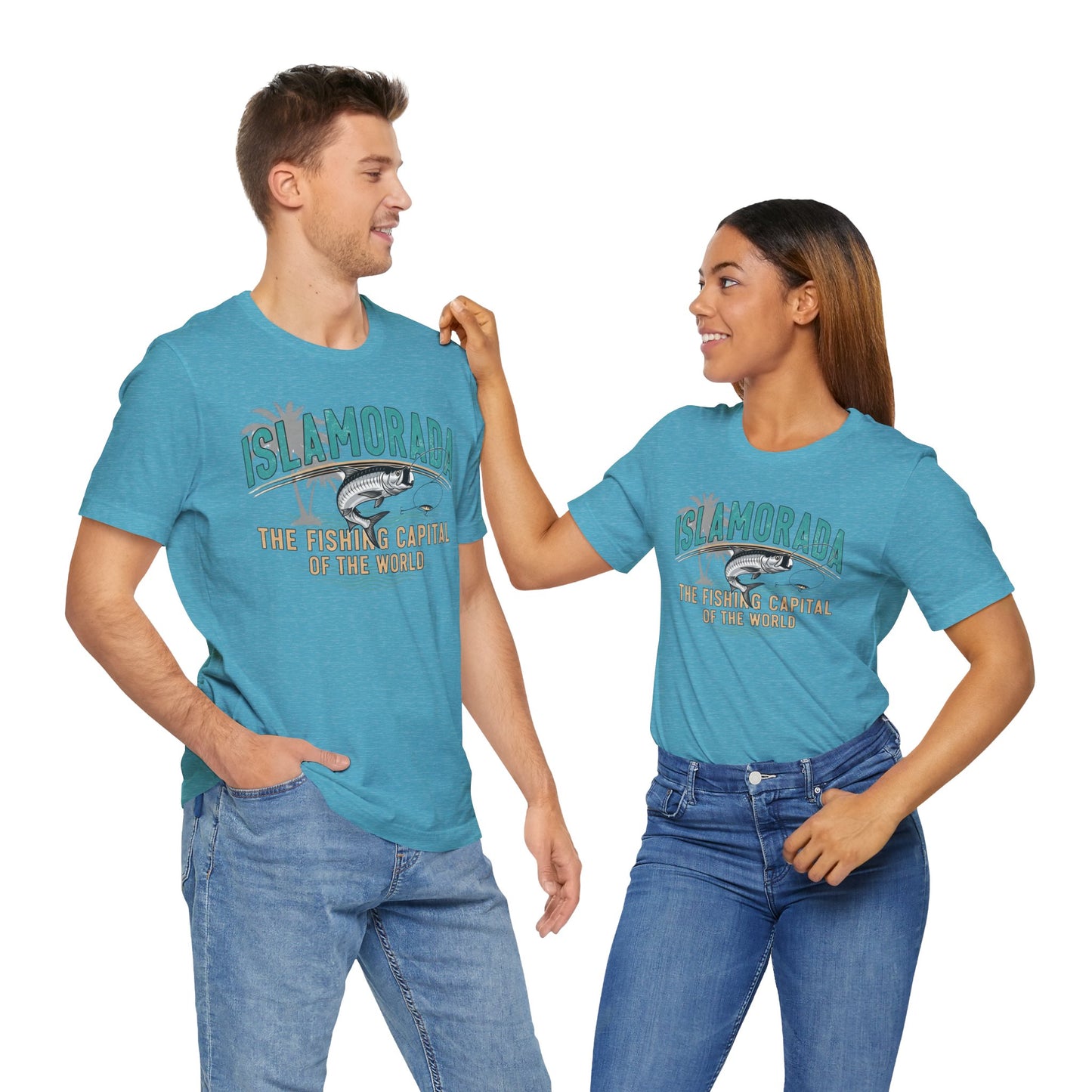 FLORIDA KEYS COLLECTION Islamorada Fishing Capital Tee, Unisex Fishing Shirt, Casual Beach Wear, Summer Vacation Top, Gift for Anglers