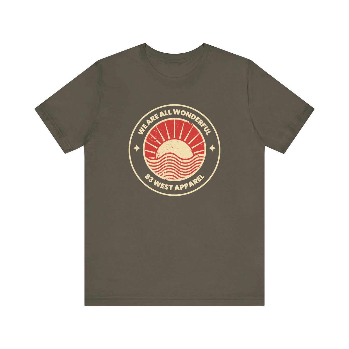 Inspirational Unisex Jersey Short Sleeve Tee - 'We Are All Wonderful'