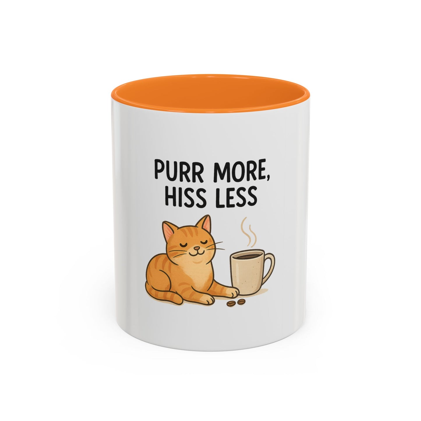 Funny Cat Mug - 'Purr More, Hiss Less' - Perfect Gift for Cat Lovers