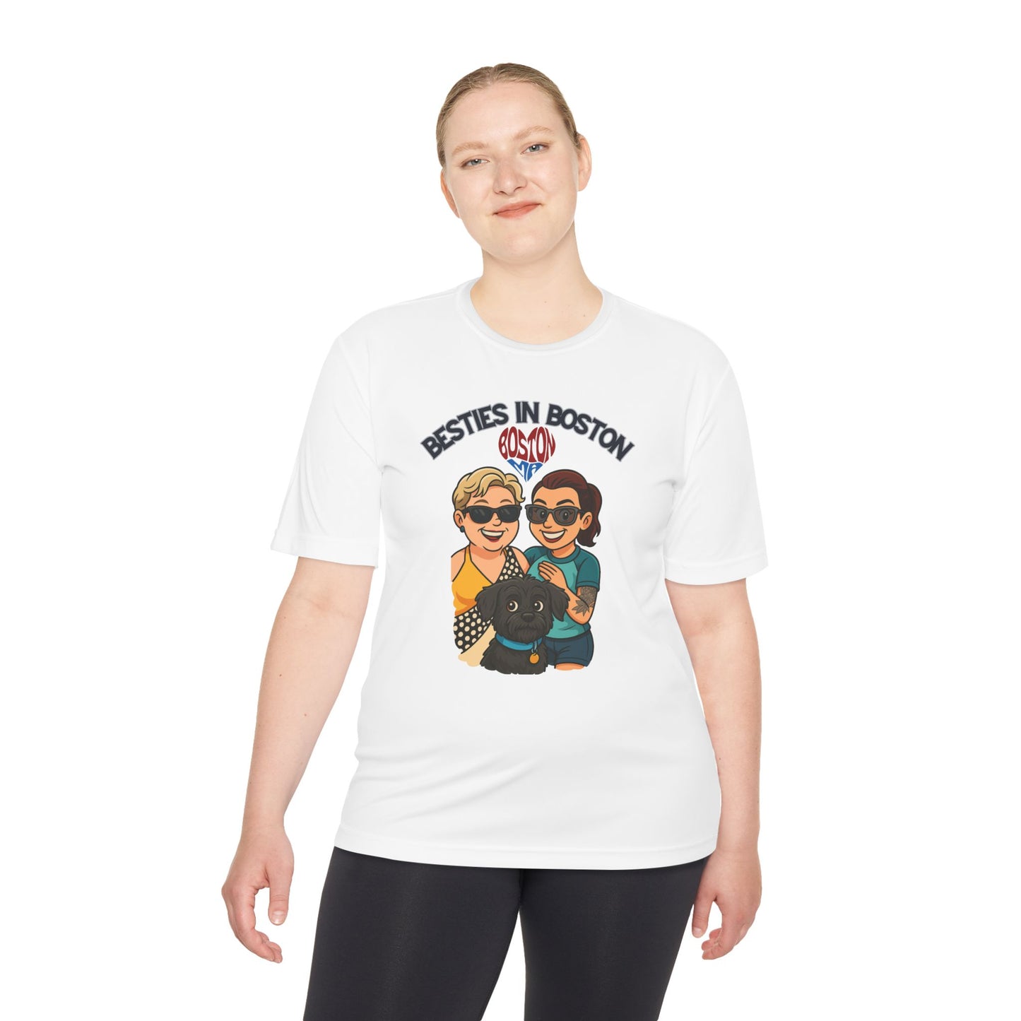 Besties in Boston Unisex Moisture Wicking Tee