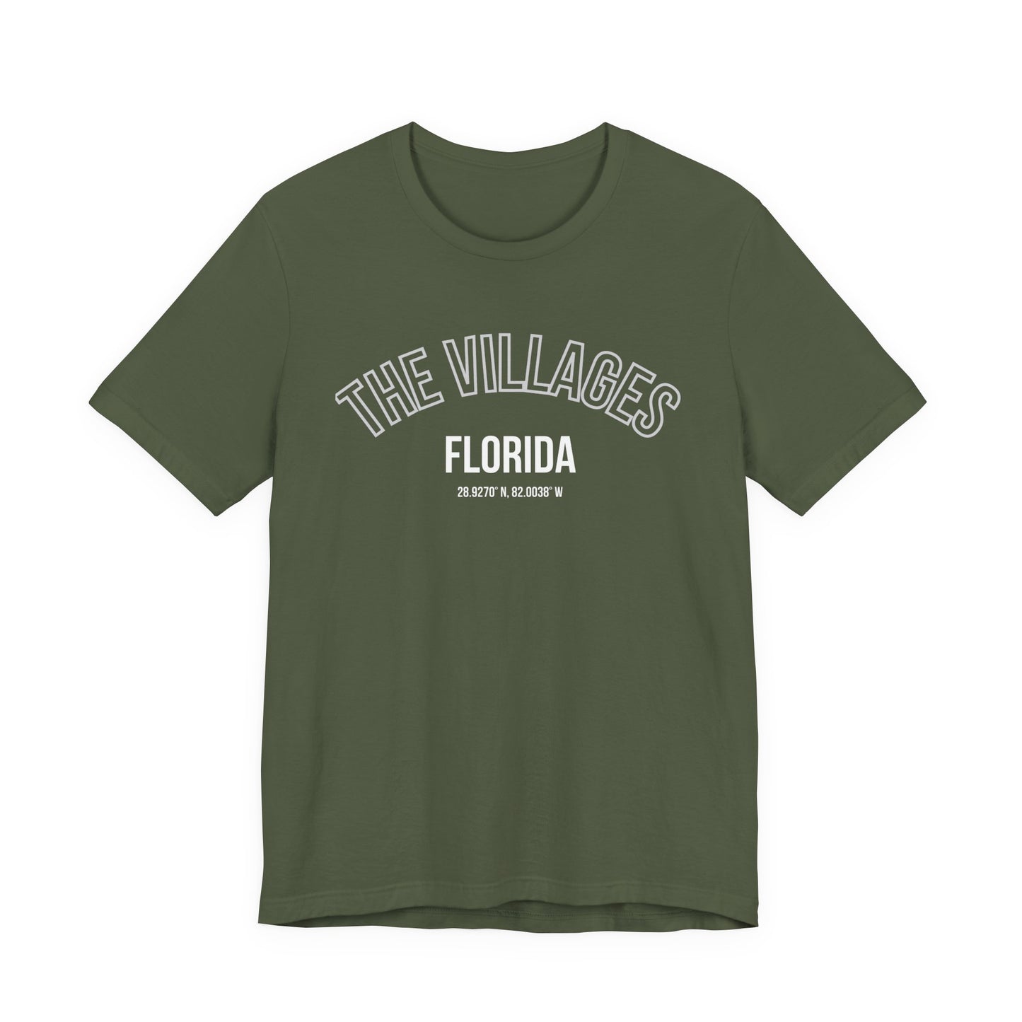 The Villages Florida Unisex Short Sleeve Tee - Trendy Orange T-Shirt