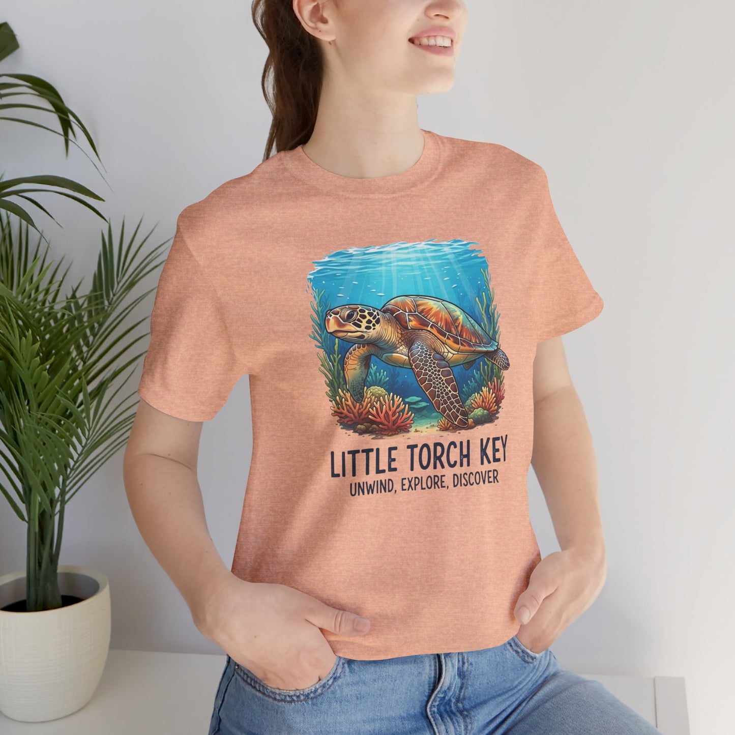 FLORIDA KEYS COLLECTION Little Torch Key Turtle Tee - Explore, Discover, Unwind