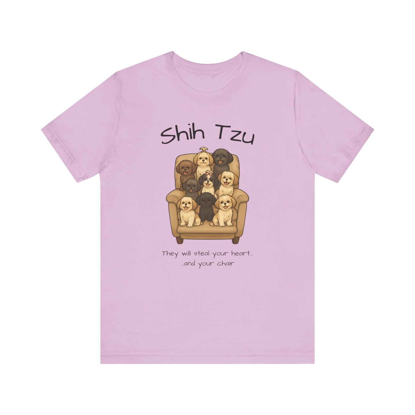 Cute Shih Tzu Dog Tee, Pet Lover Shirt, Dog Mom Gift, Animal Lover Tee