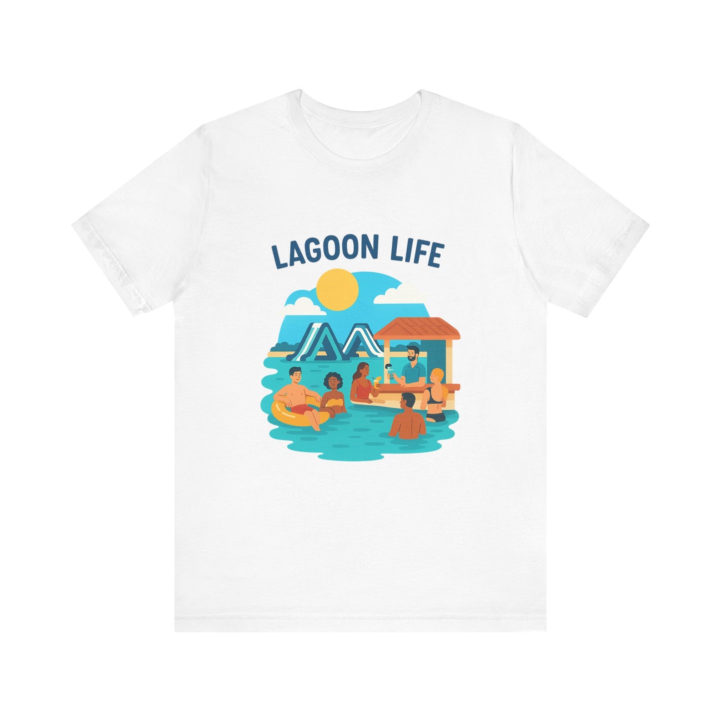 Lagoon Life Tee, Relaxed Vibe Shirt for Summer, Vacation Wardrobe Essential