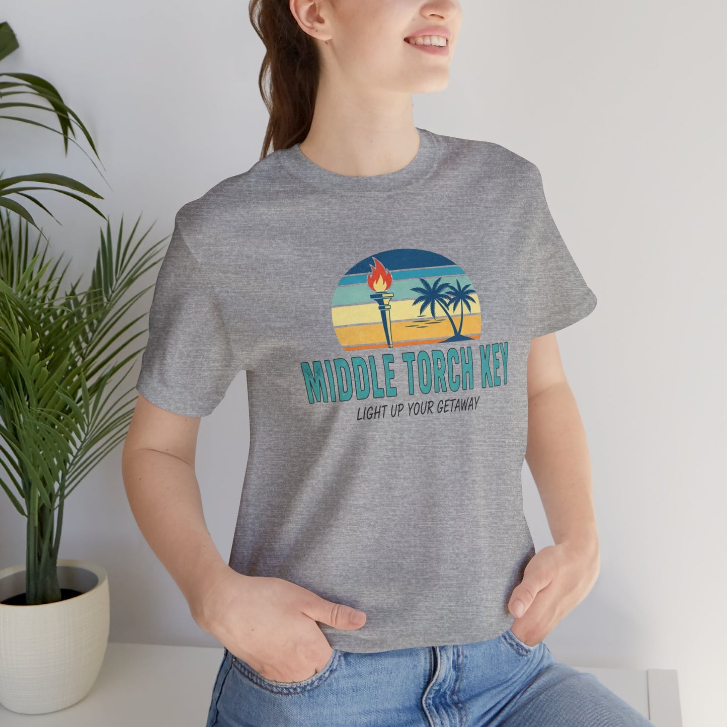 FLORIDA KEYS COLLECTION Middle Torch Key Design, Casual Summer Tee, Beachwear