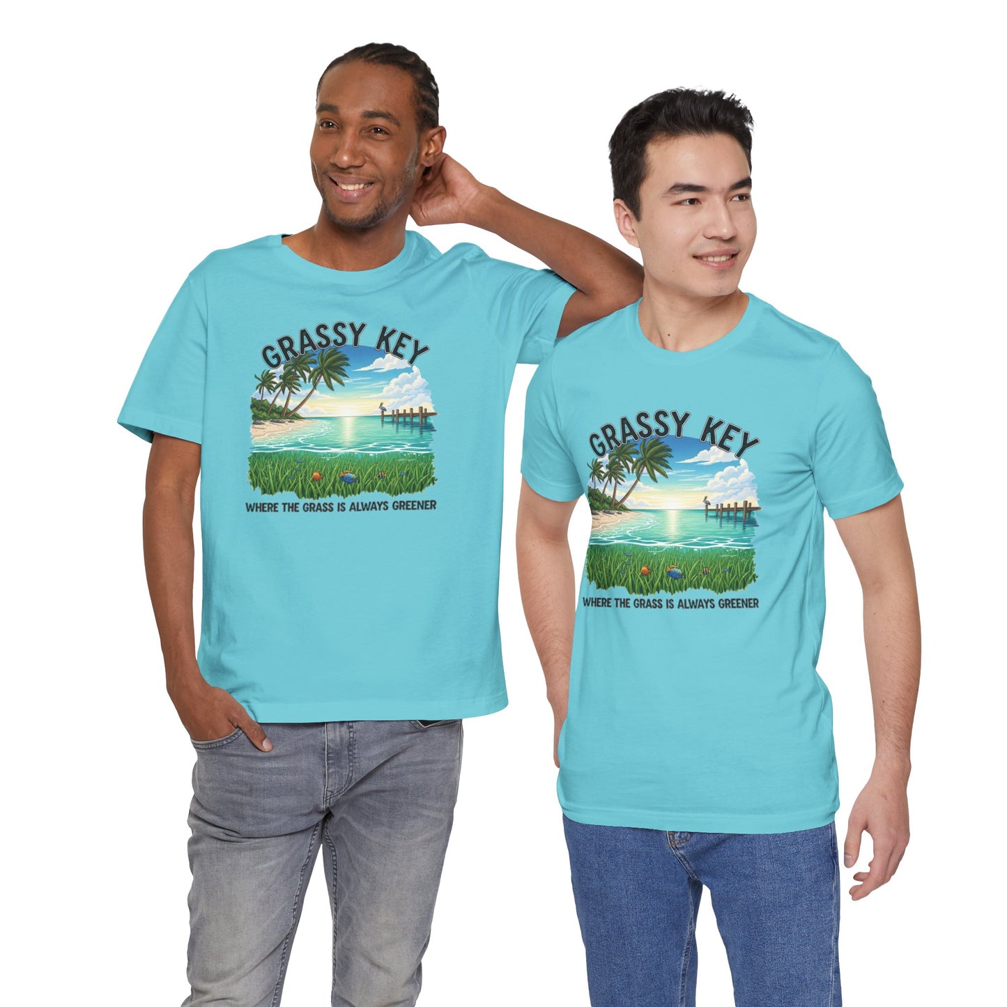 FLORIDA KEYS COLLECTION Grassy Key Shirt, Casual Summer T-Shirt