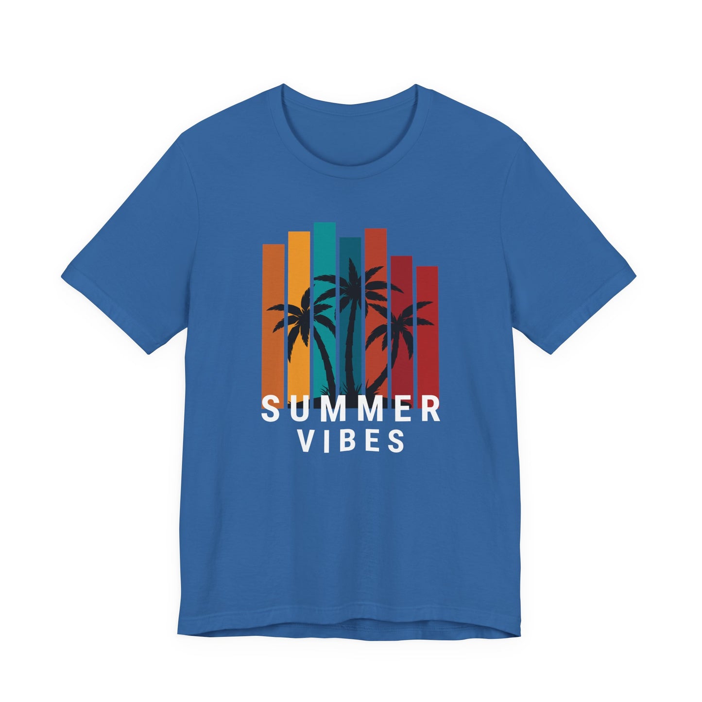 Summer Vibes Unisex Jersey Tee with Palm Design