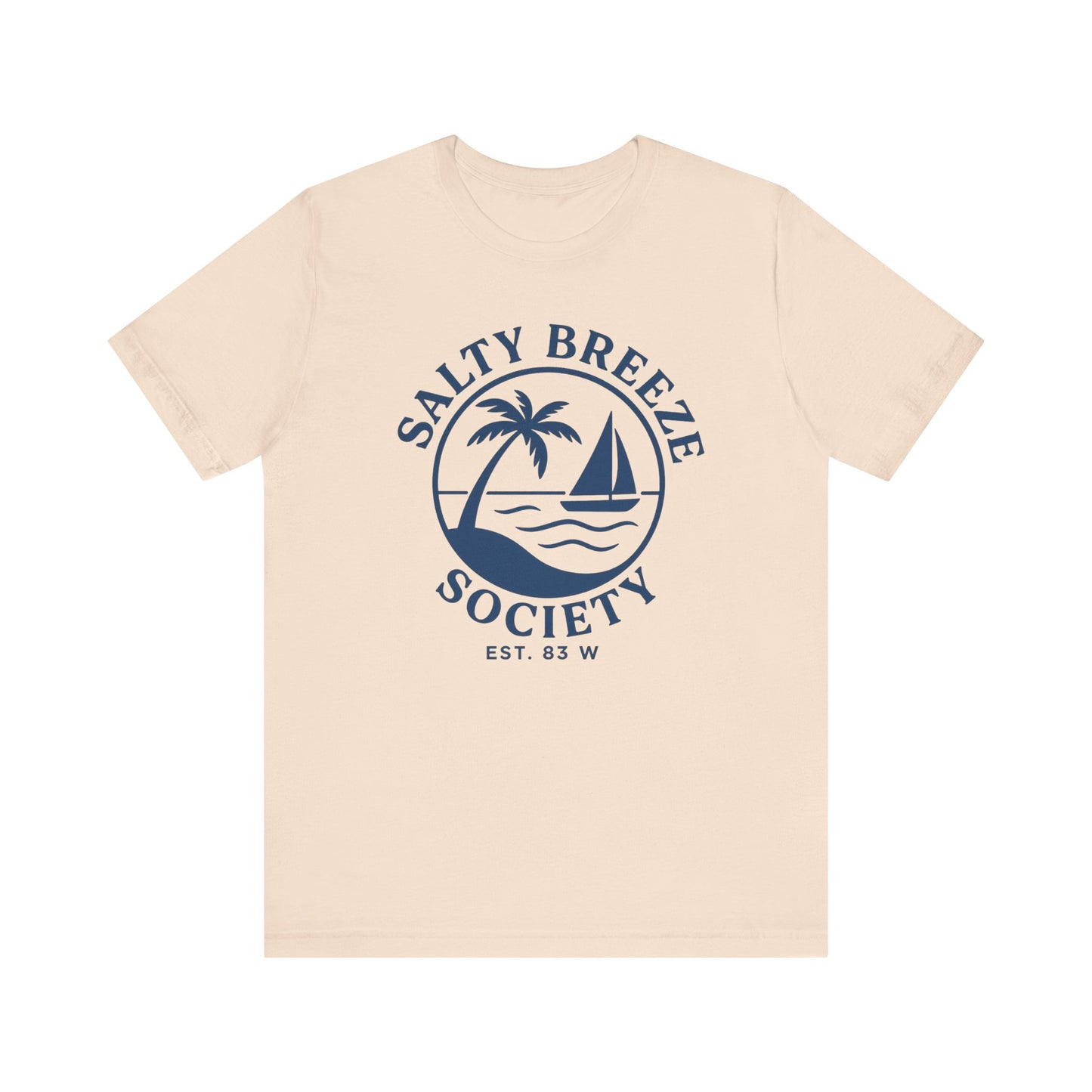 Salty Breeze Society Unisex Tee - Relaxed Coastal Vibe T-Shirt for Beach Lovers
