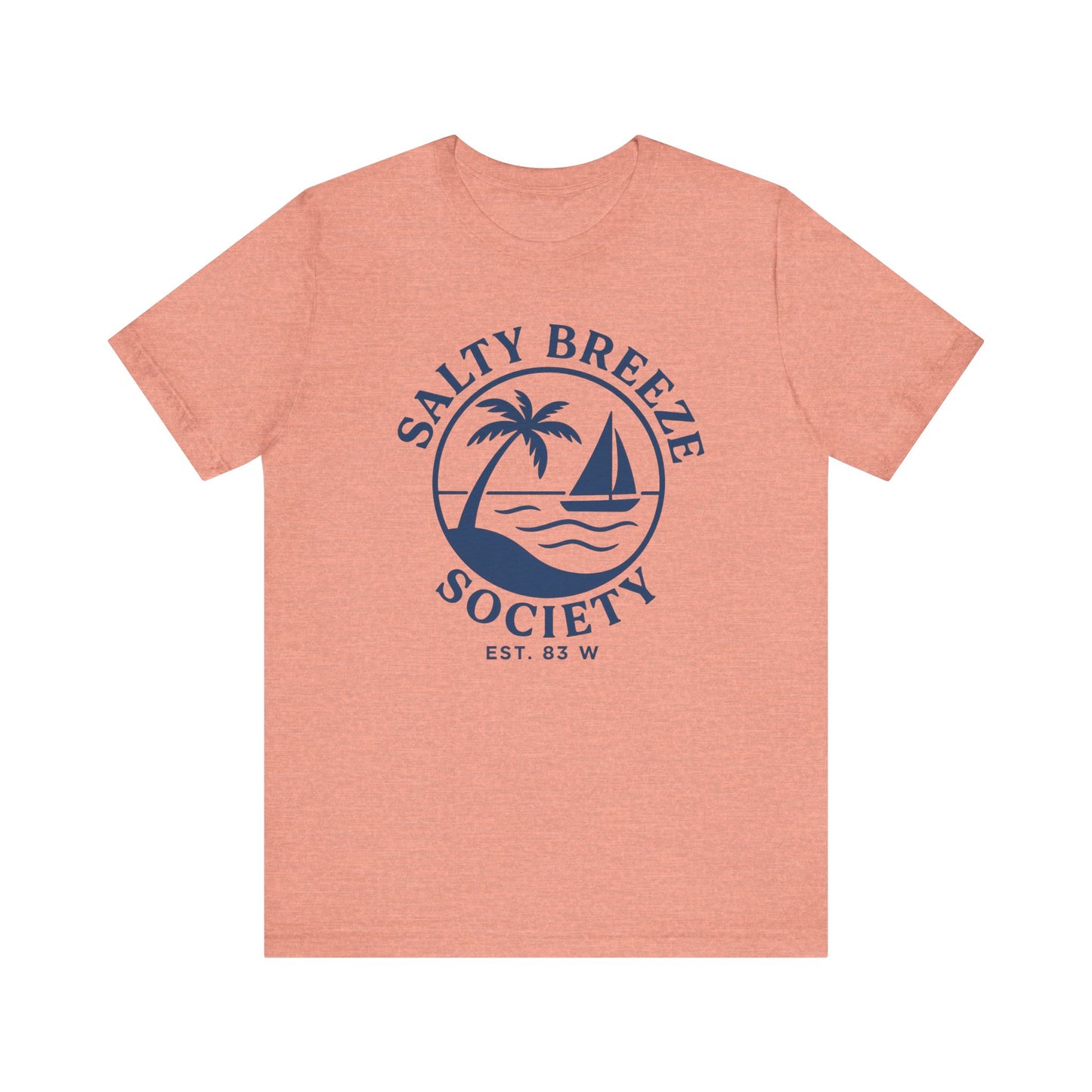 Salty Breeze Society Unisex Tee - Relaxed Coastal Vibe T-Shirt for Beach Lovers