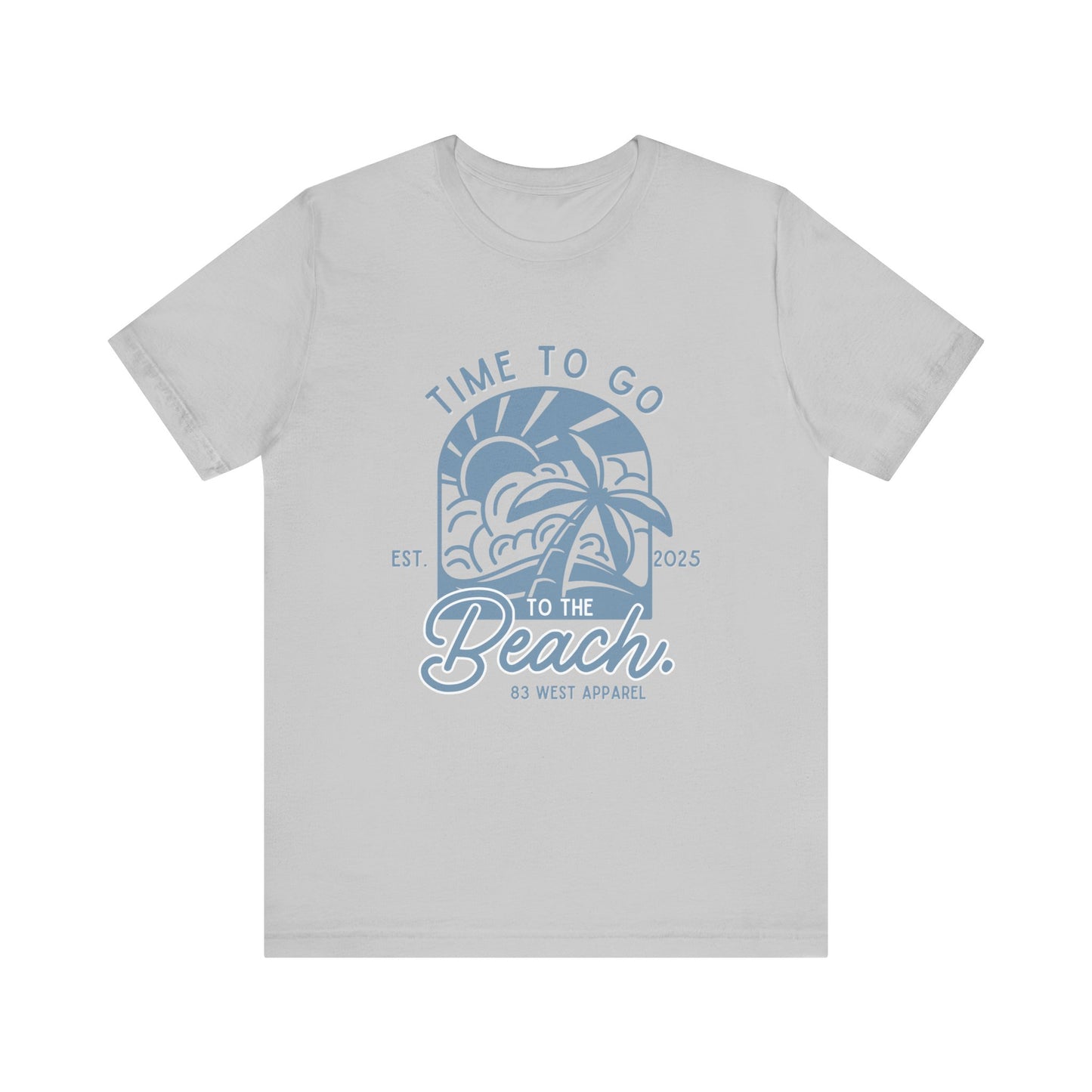 83 West Beach Vibes Unisex Jersey Tee - "Time to Go to the Beach"