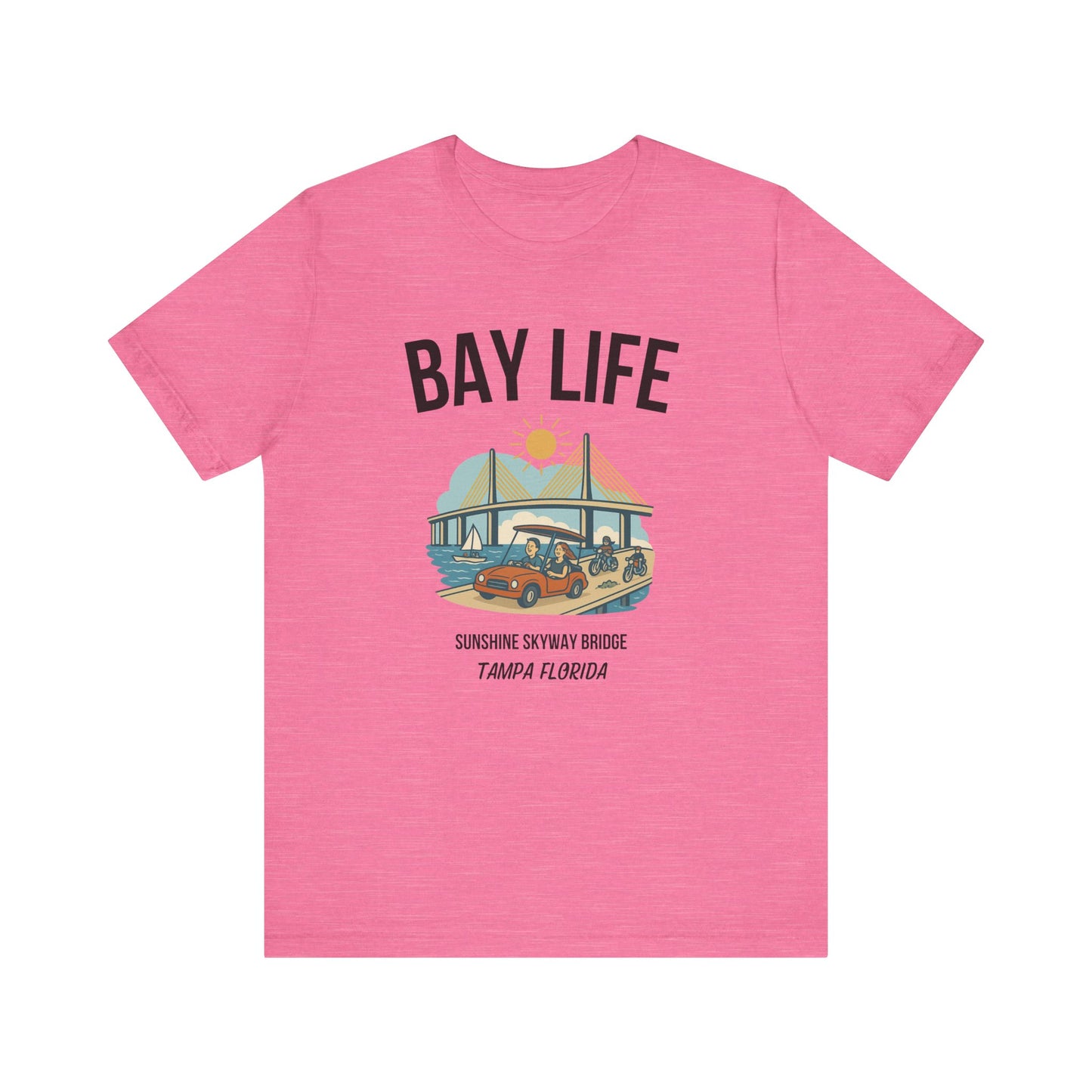 Bay Life Short Sleeve Tee, Ocean Vibes T-Shirt, Summer Shirt, Beach Lover's Top