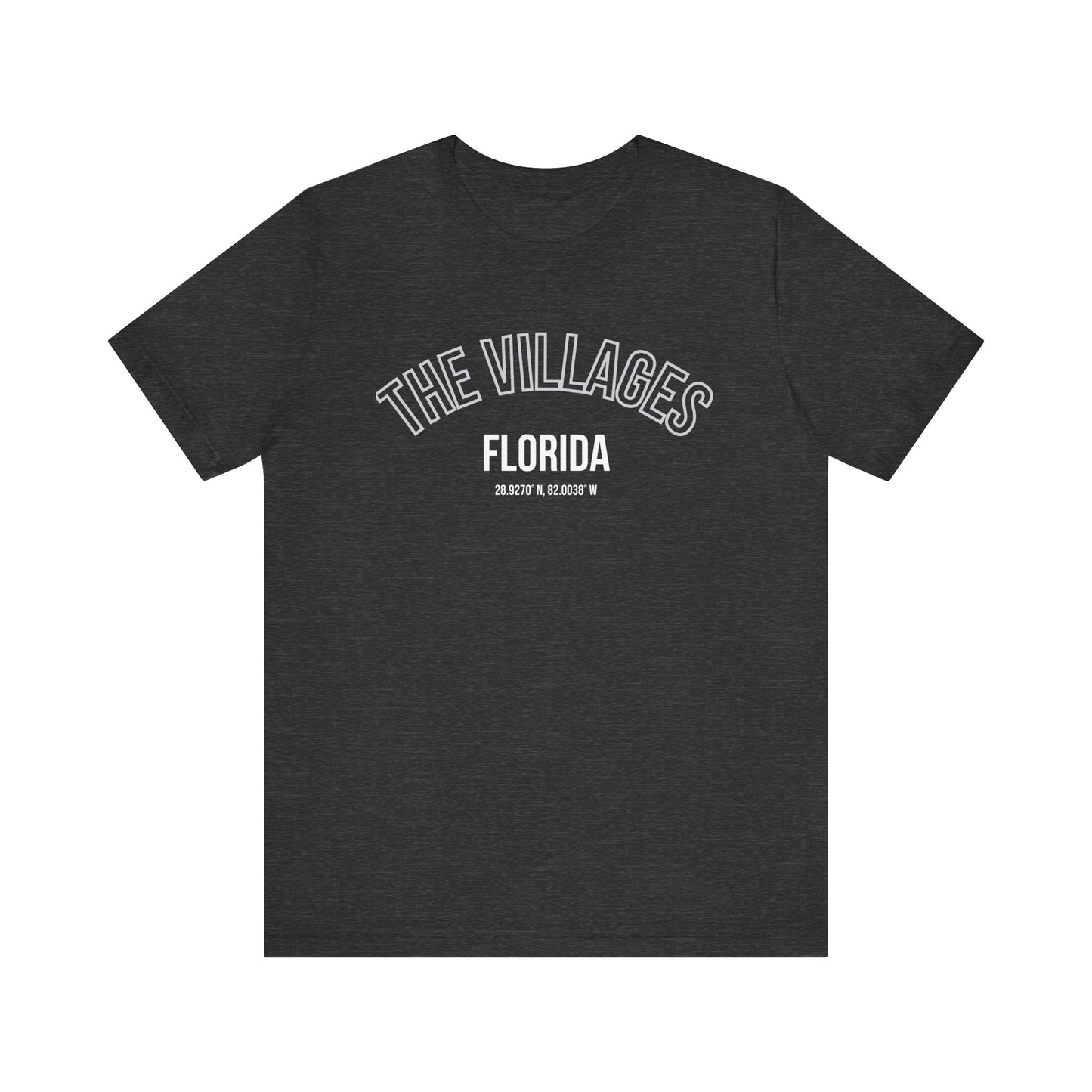 The Villages Florida Unisex Short Sleeve Tee - Trendy Orange T-Shirt