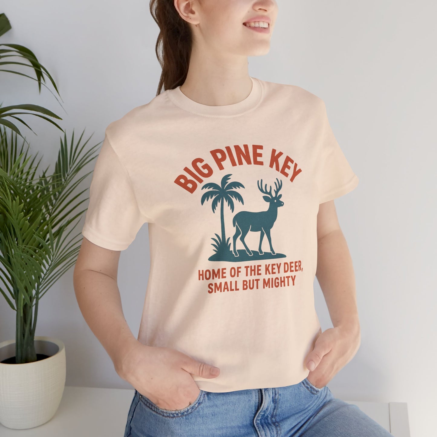 FLORIDA KEYS COLLECTION Big Pine Key Unisex Tee – Home of the Key Deer, Relaxed Fit Casual Shirt