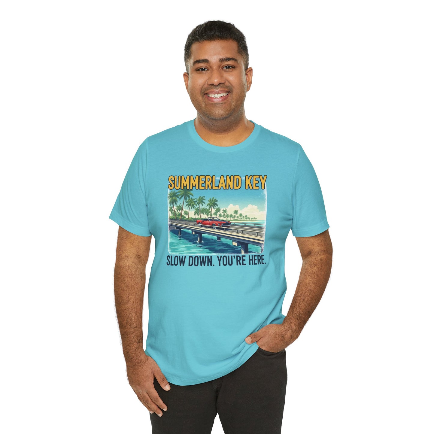 FLORIDA KEYS COLLECTION Summerland Key Relaxation Tee | Unisex Jersey Shirt for Beach Lovers, Vacation Vibe