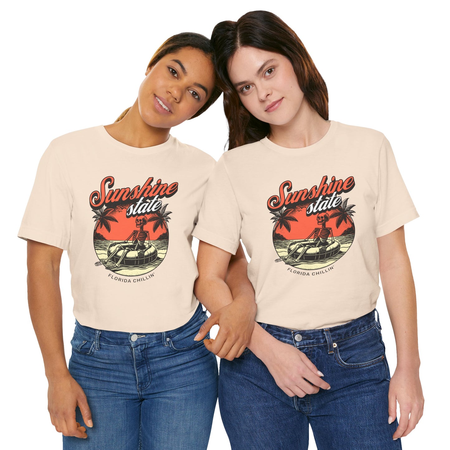 Sunshine State Tee, Florida Chillin' Vintage Shirt, Summer Casual Wear, Beach Vacation Top, Unisex Graphic T-Shirt