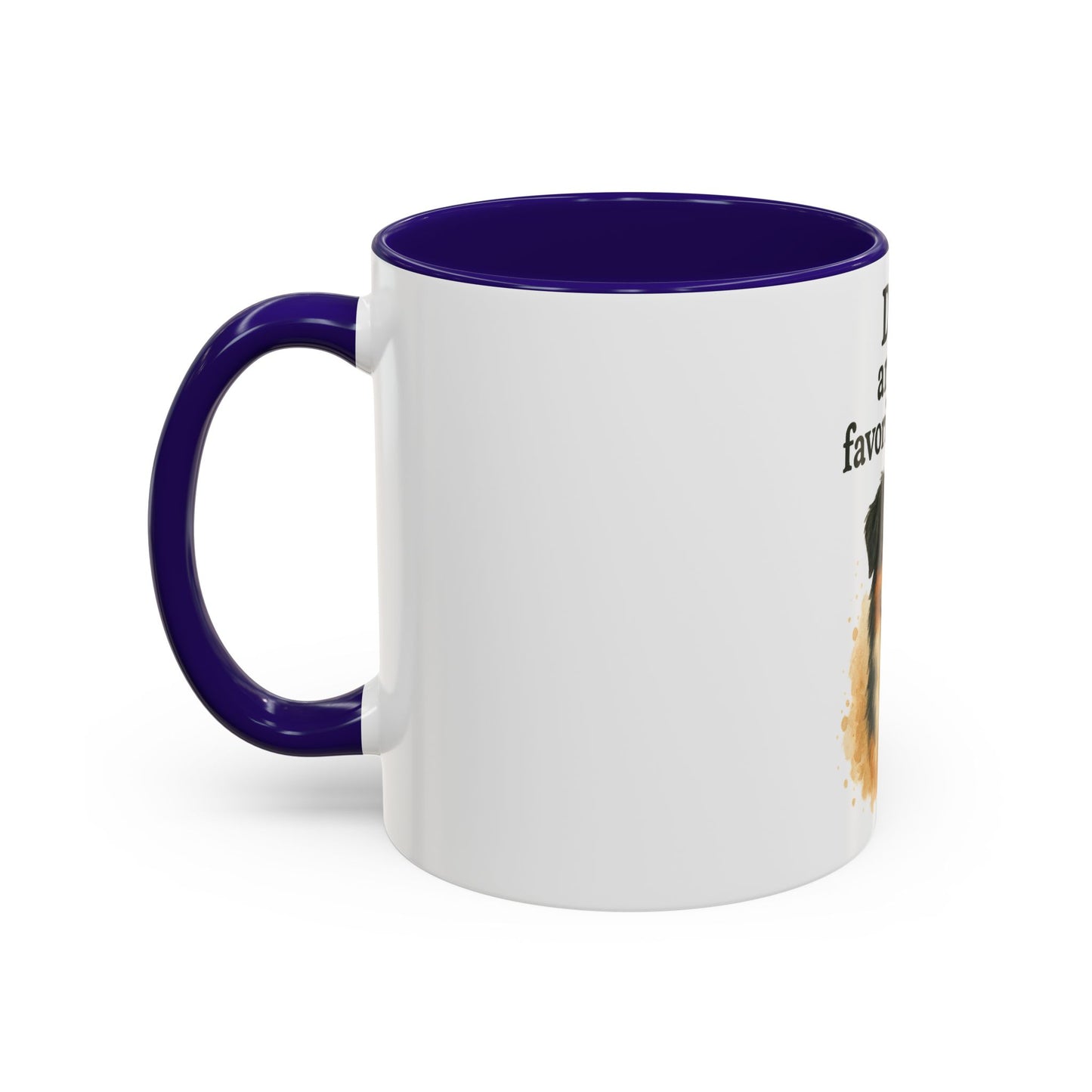 Dog Lovers Colorful Mug - "Dogs are my favorite people" - 11oz