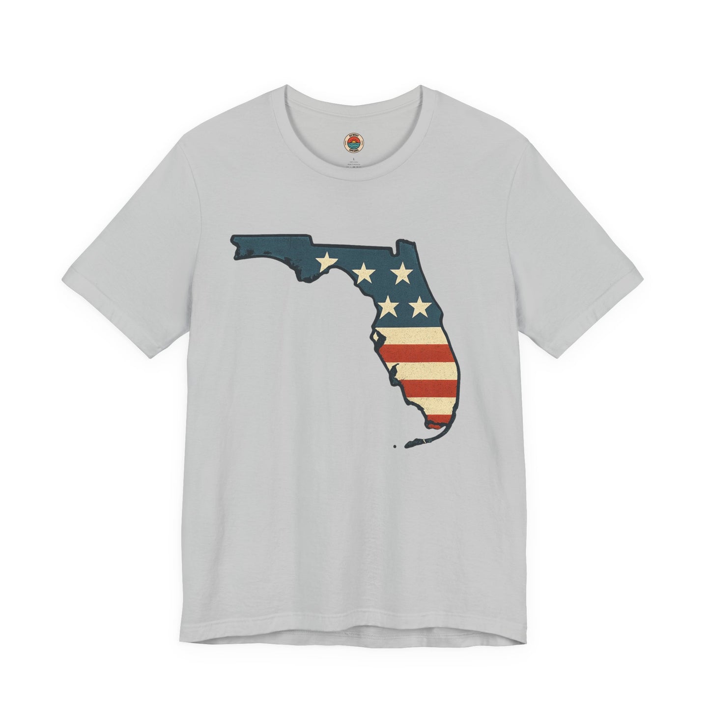 Florida Flag Graphic Tee | Unisex Jersey Short Sleeve Shirt | Patriotic Apparel