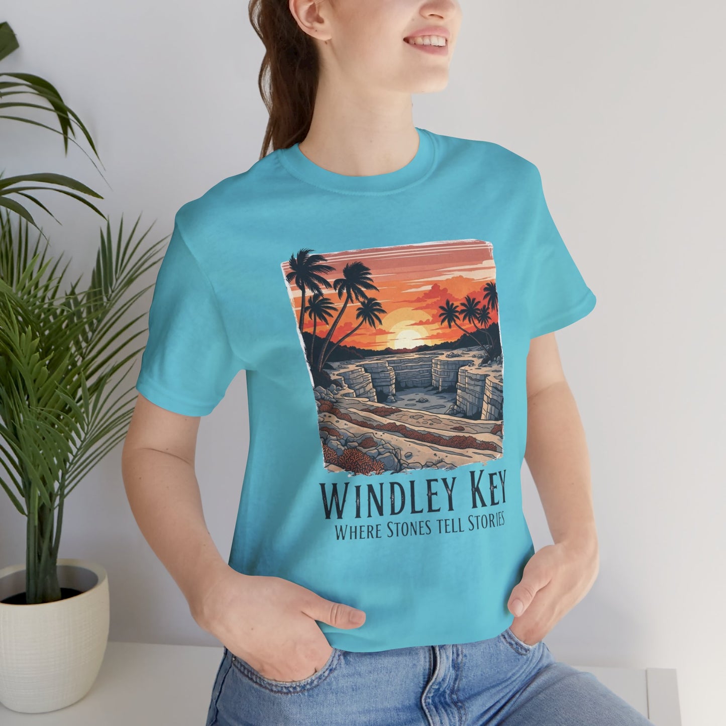 FLORIDA KEYS COLLECTION Windley Key Sunset Tee, Soft Cotton T-Shirt, Beach Vibes Shirt