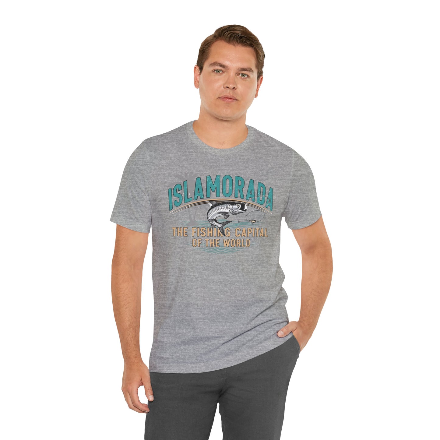 FLORIDA KEYS COLLECTION Islamorada Fishing Capital Tee, Unisex Fishing Shirt, Casual Beach Wear, Summer Vacation Top, Gift for Anglers