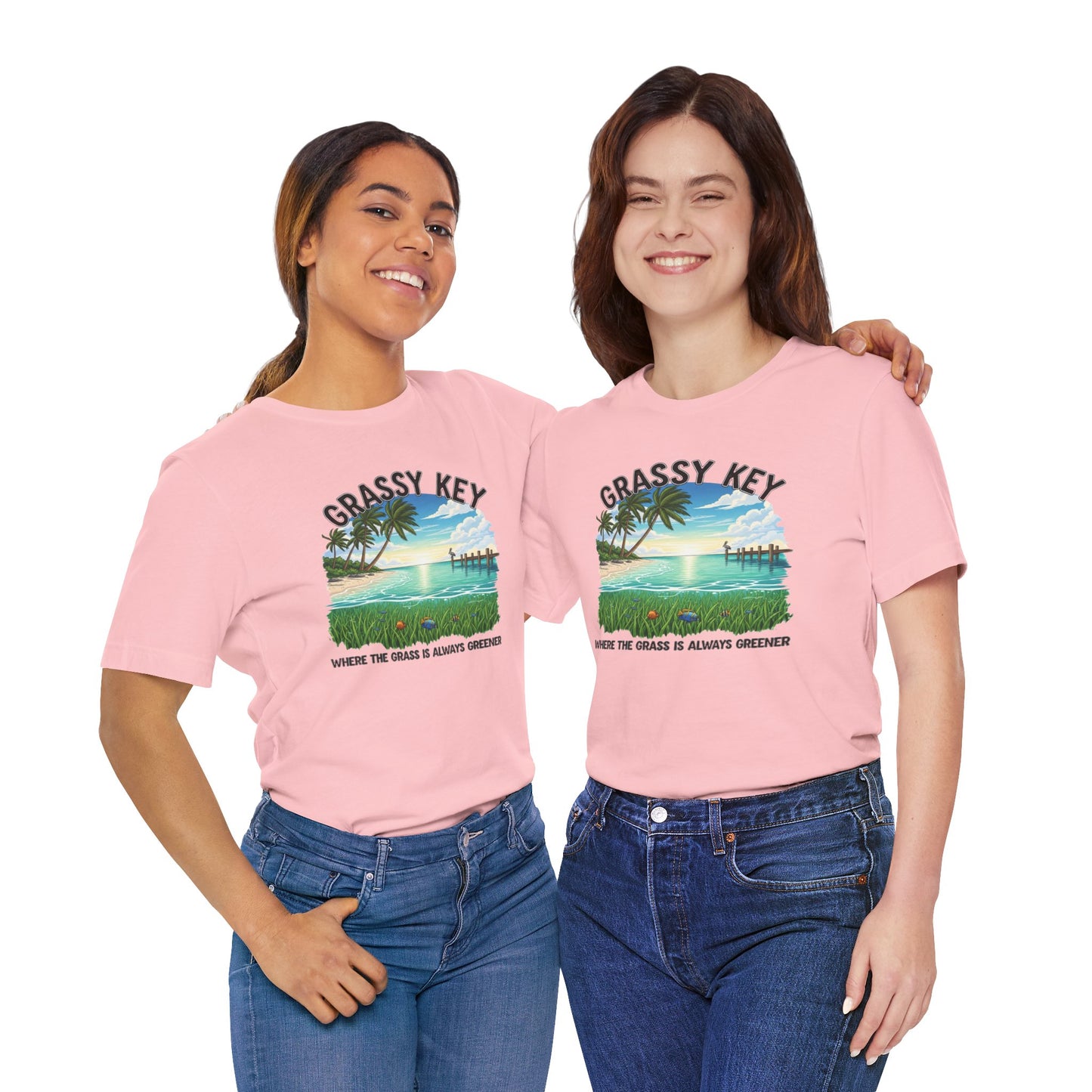 FLORIDA KEYS COLLECTION Grassy Key Shirt, Casual Summer T-Shirt