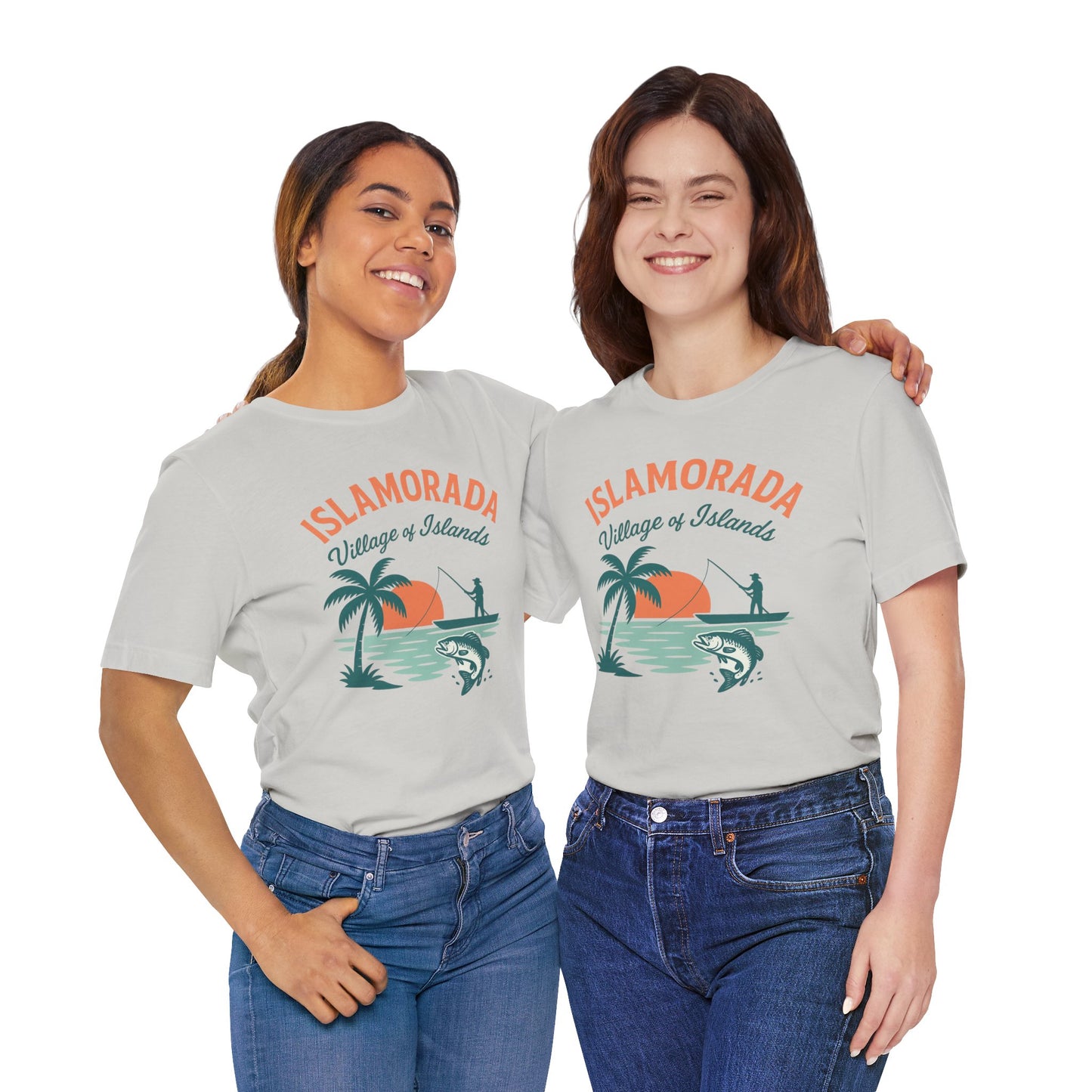 FLORIDA KEYS COLLECTION Islamorada Sunset Fishing Tee, Relaxed Beachwear, Gift for Fishermen, Casual Summer Shirt