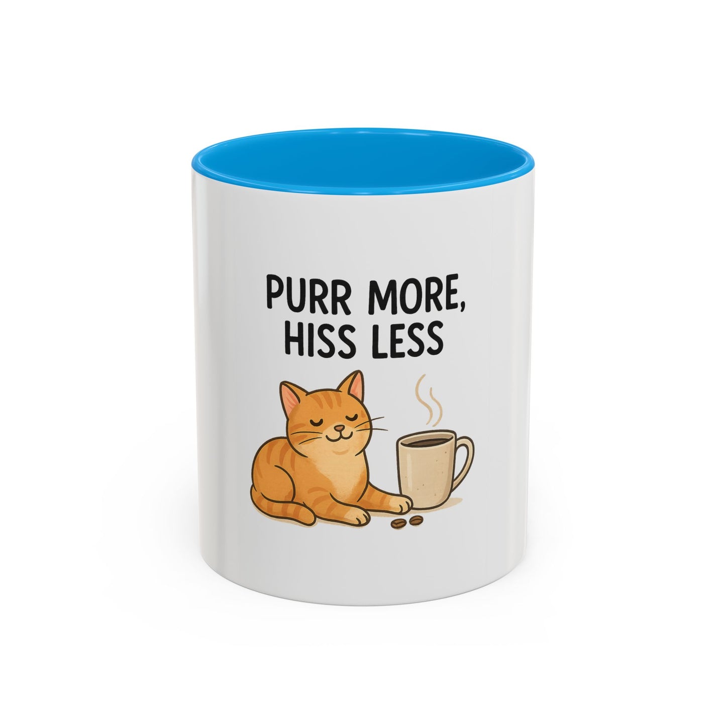 Funny Cat Mug - 'Purr More, Hiss Less' - Perfect Gift for Cat Lovers