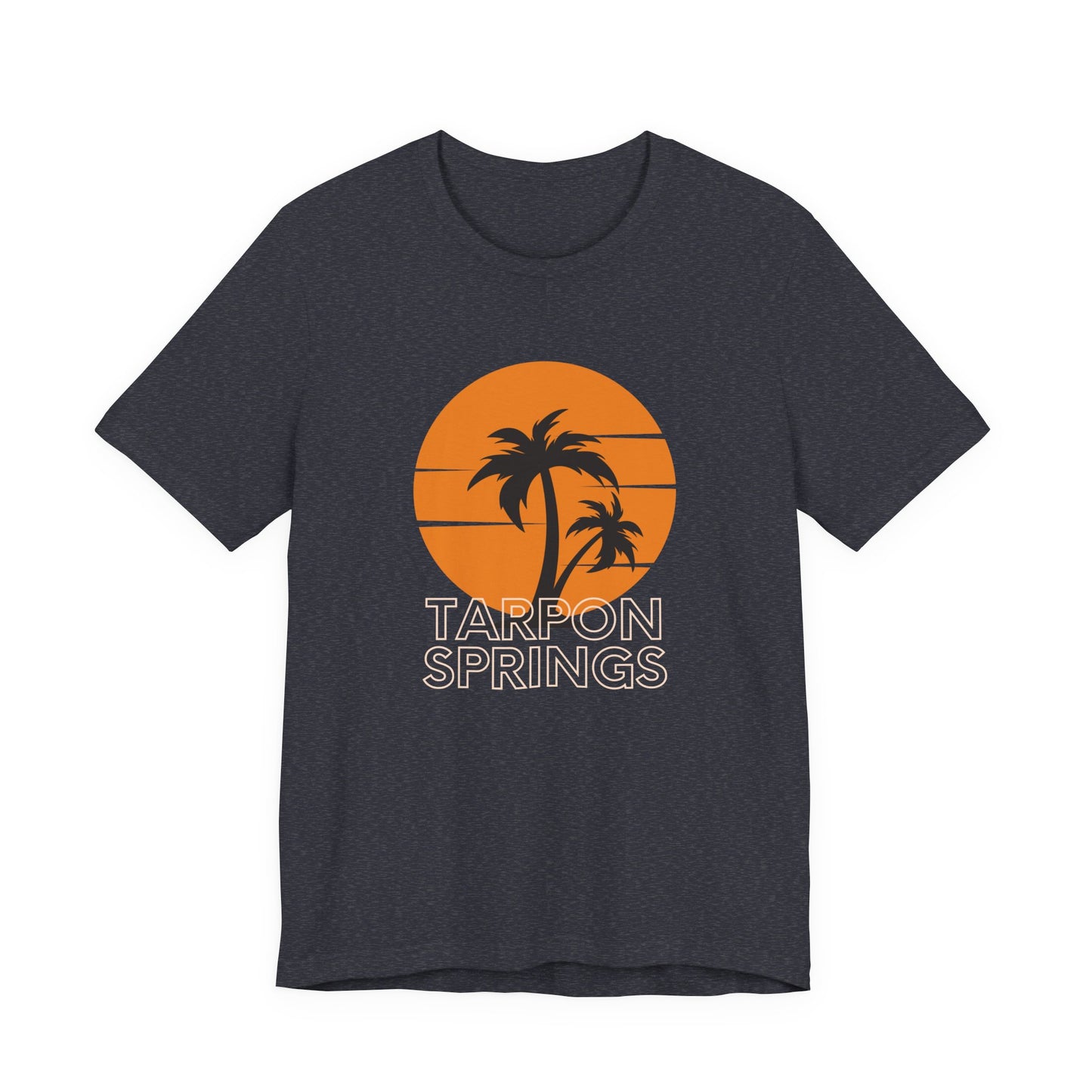 Tarpon Springs Sunset T-Shirt - Unisex Jersey Tee with Palm Trees
