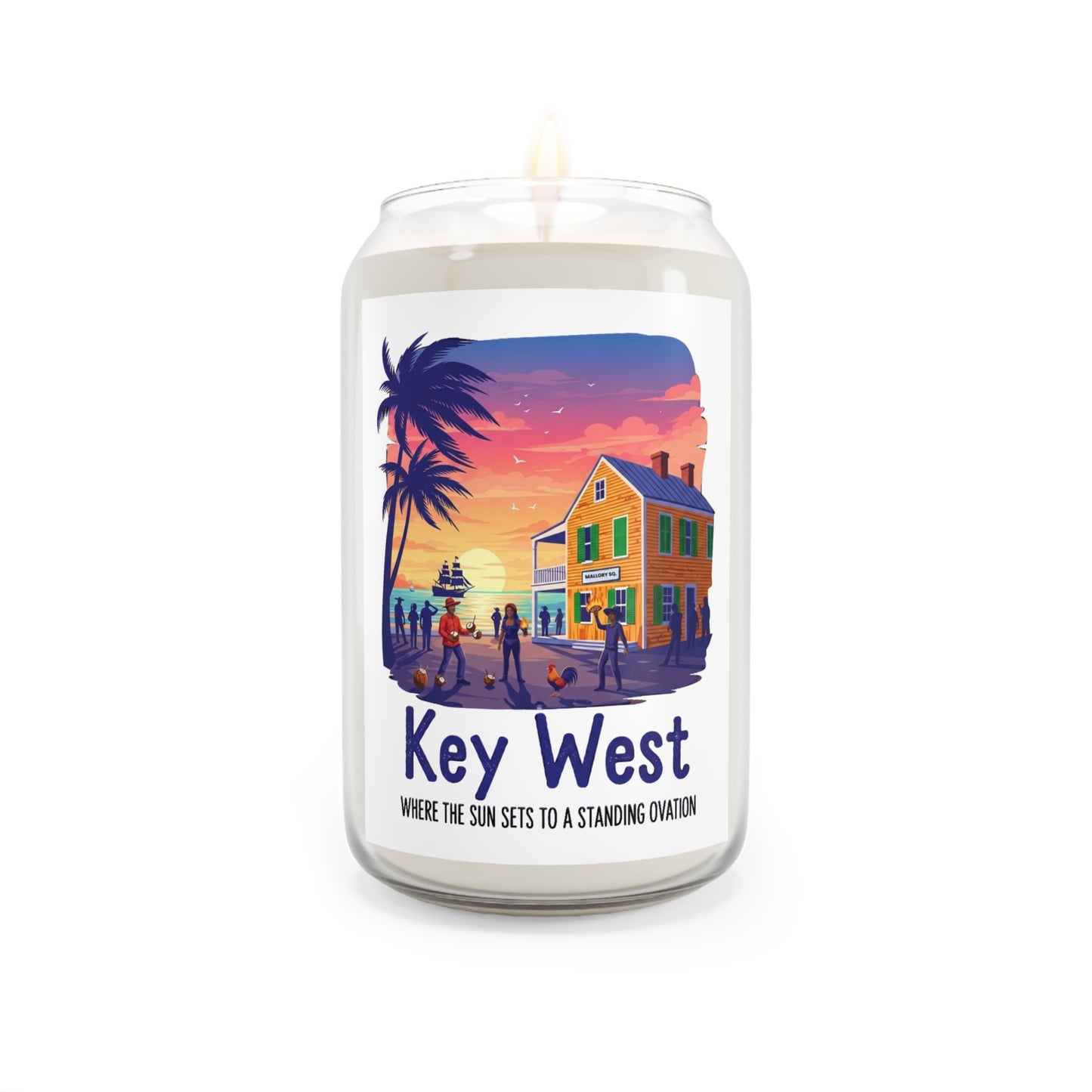 Key West Scented Soy Candle, Aromatherapy Gift, Home Décor, Relaxing Candles, Beach Vibes, Gift for Her, Travel Souvenir