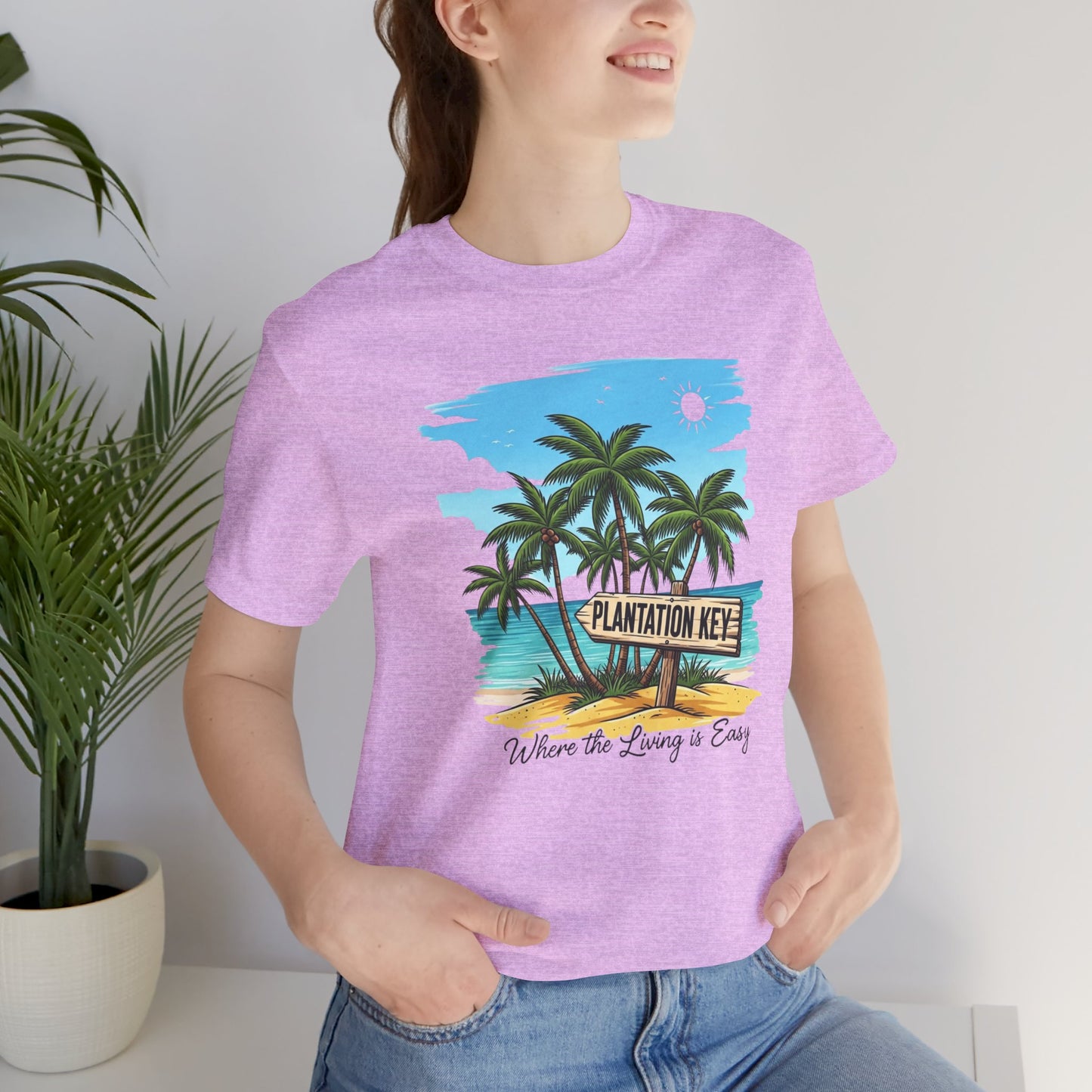 FLORIDA KEYS COLLECTION Plantation Key Tropical T-Shirt | Perfect for Beach Lovers, Vacation Vibes, Summer