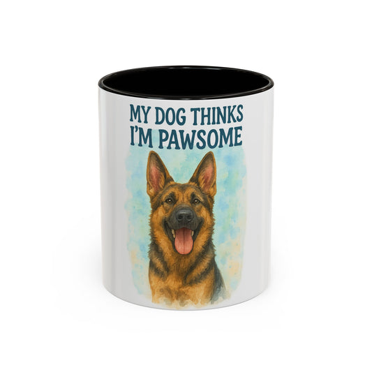 Funny Dog Lover Mug - 'My Dog Thinks I'm Pawsome' - 11oz