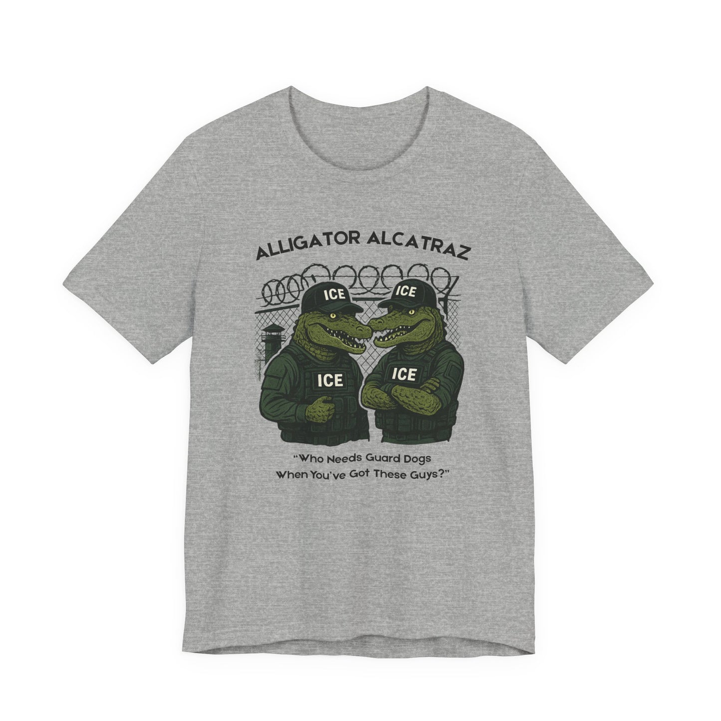 Alligator Alcatraz Unisex Tee, Funny Graphic Shirt