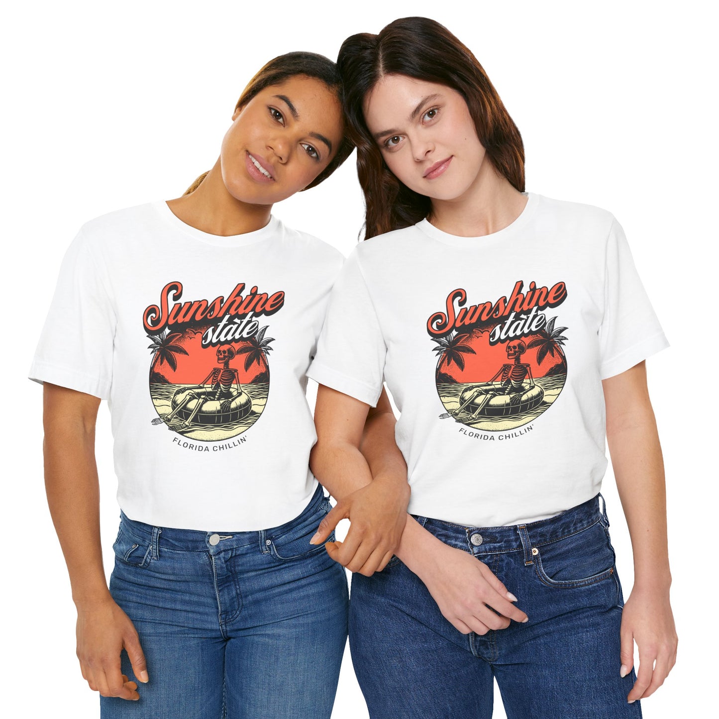 Sunshine State Tee, Florida Chillin' Vintage Shirt, Summer Casual Wear, Beach Vacation Top, Unisex Graphic T-Shirt