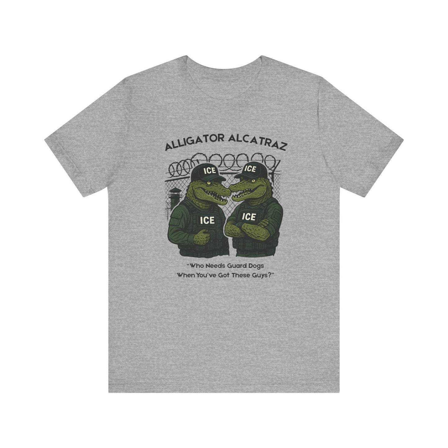 Alligator Alcatraz Unisex Tee, Funny Graphic Shirt