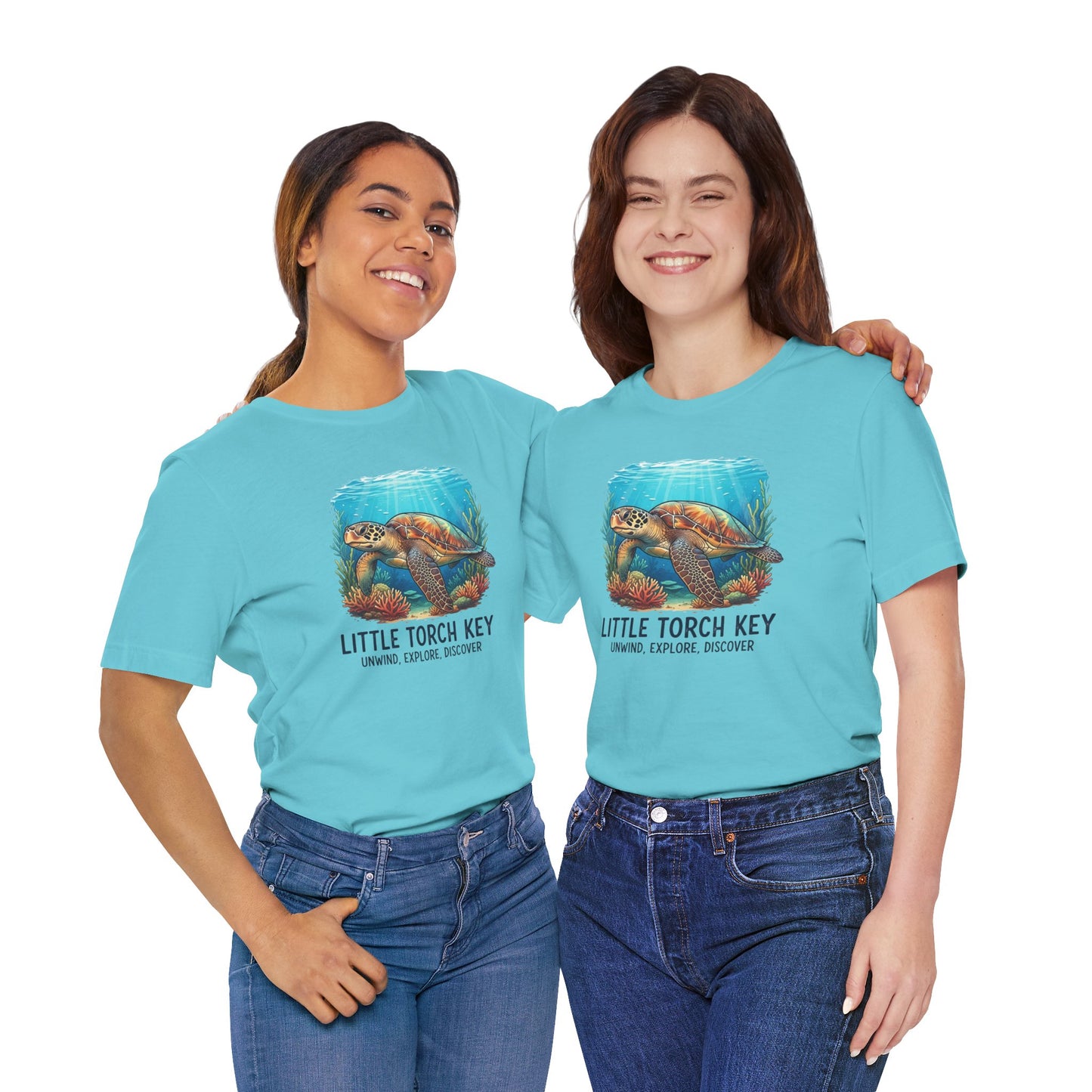 FLORIDA KEYS COLLECTION Little Torch Key Turtle Tee - Explore, Discover, Unwind