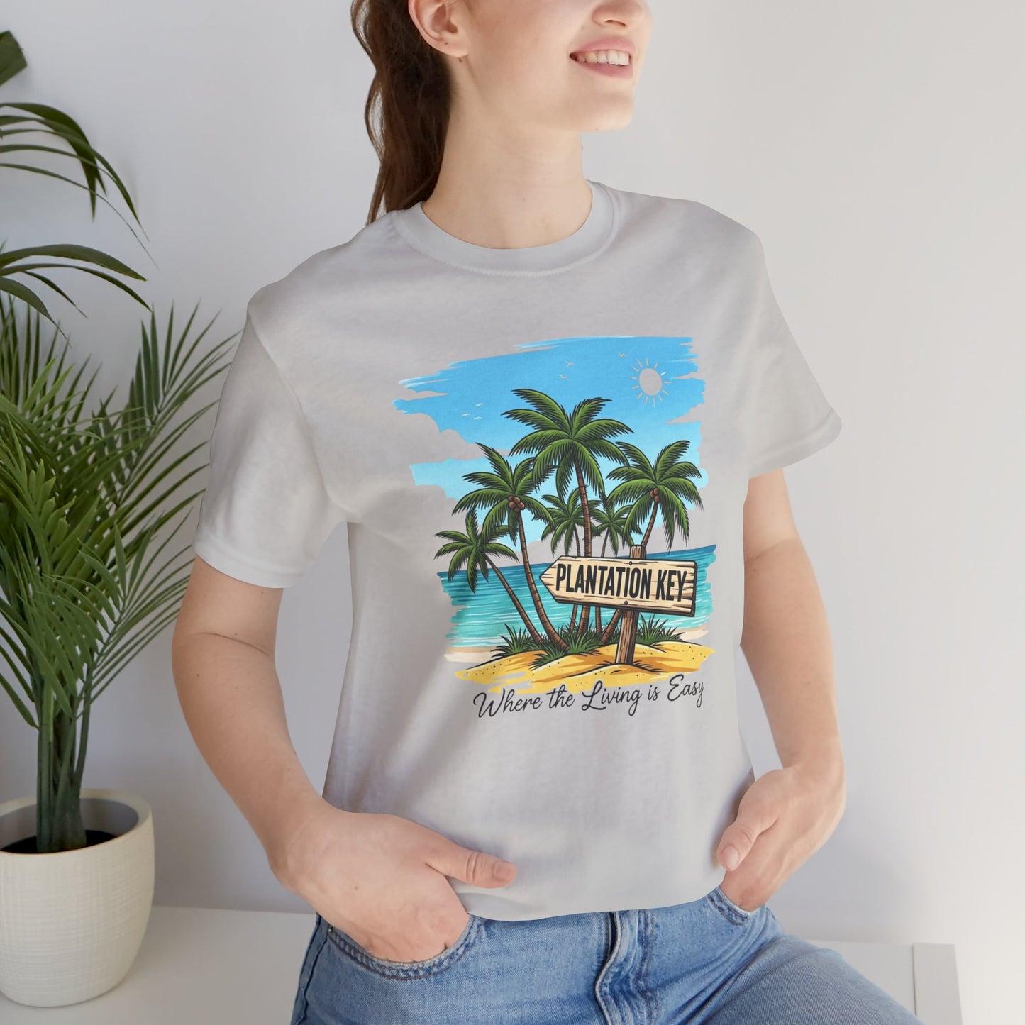 FLORIDA KEYS COLLECTION Plantation Key Tropical T-Shirt | Perfect for Beach Lovers, Vacation Vibes, Summer